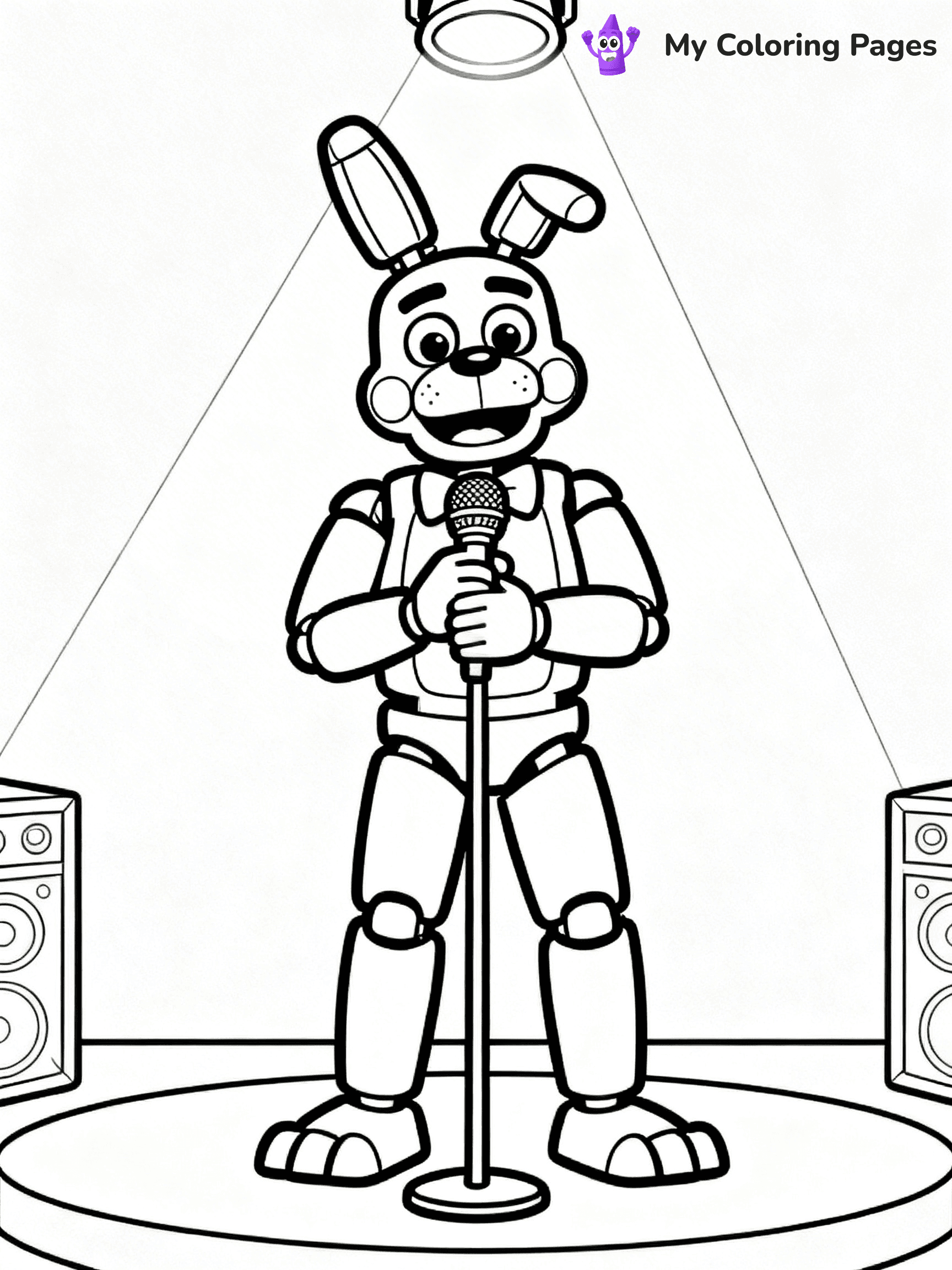 Bonnie Fnaf Coloring Pages - 22
