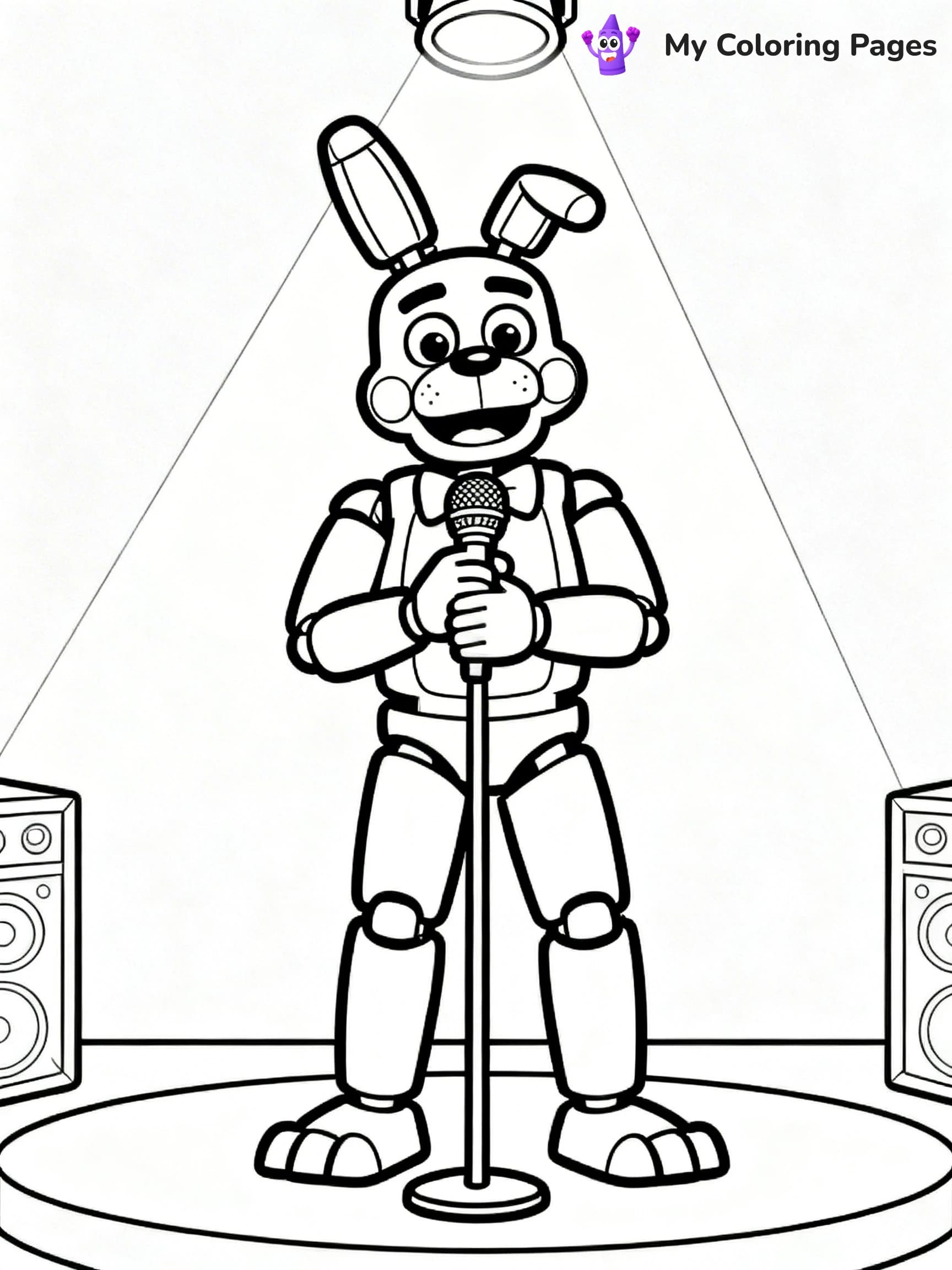 Bonnie Fnaf Coloring Pages - 22