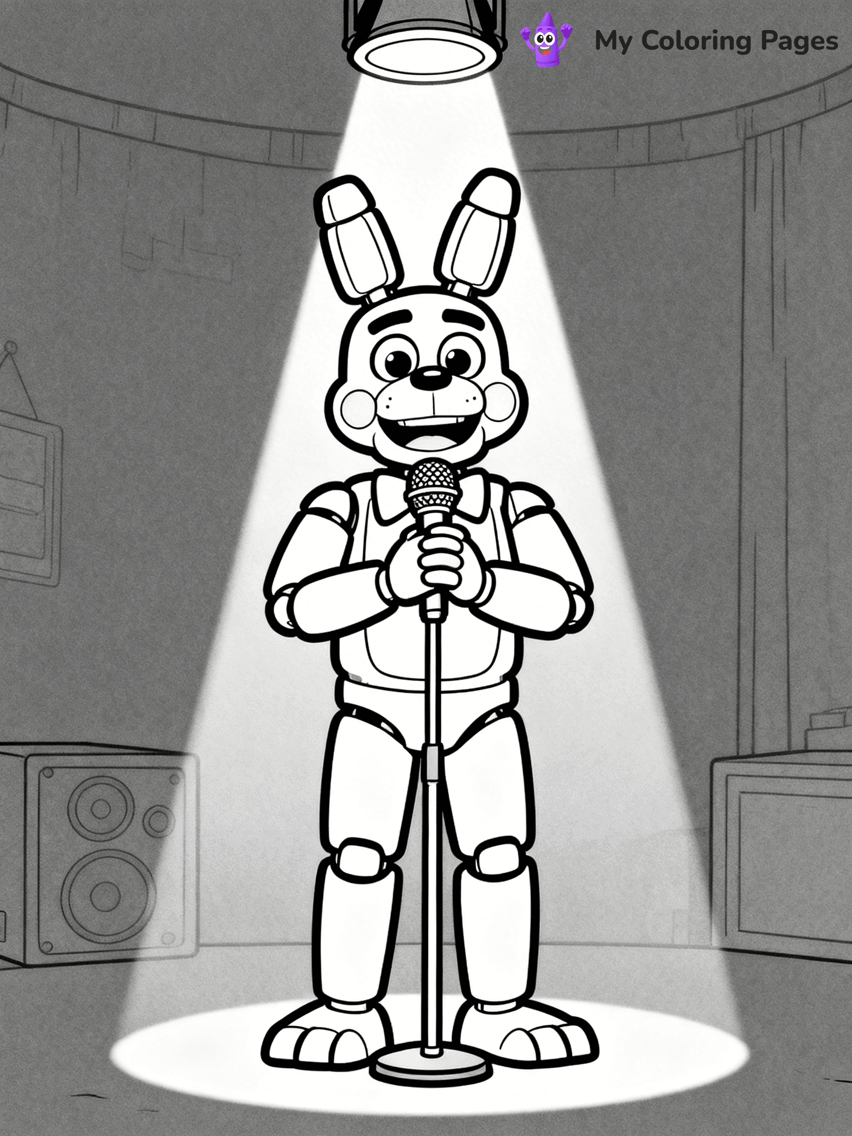 Bonnie Fnaf Coloring Pages - 21