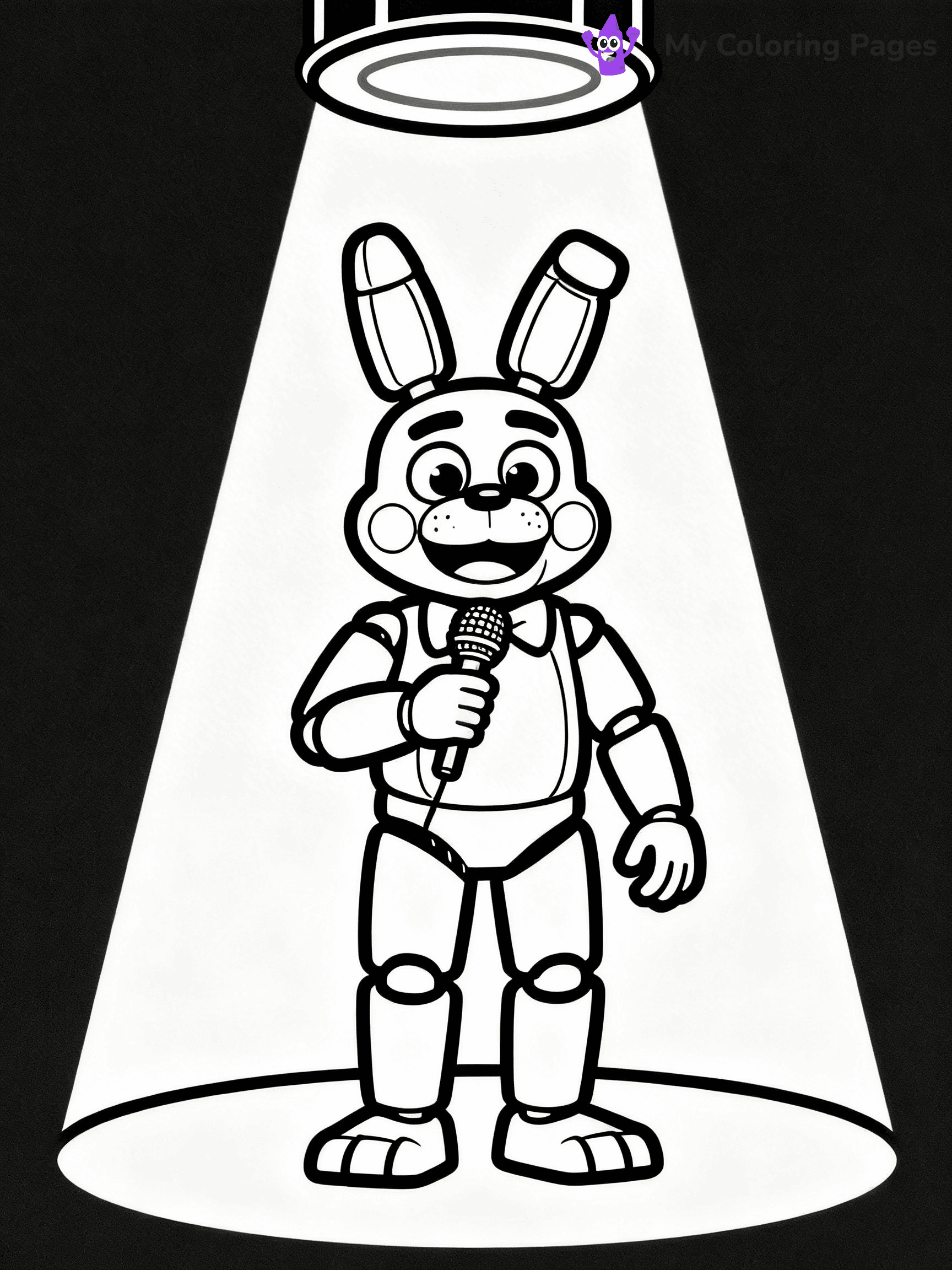 Bonnie Fnaf Coloring Pages - 20