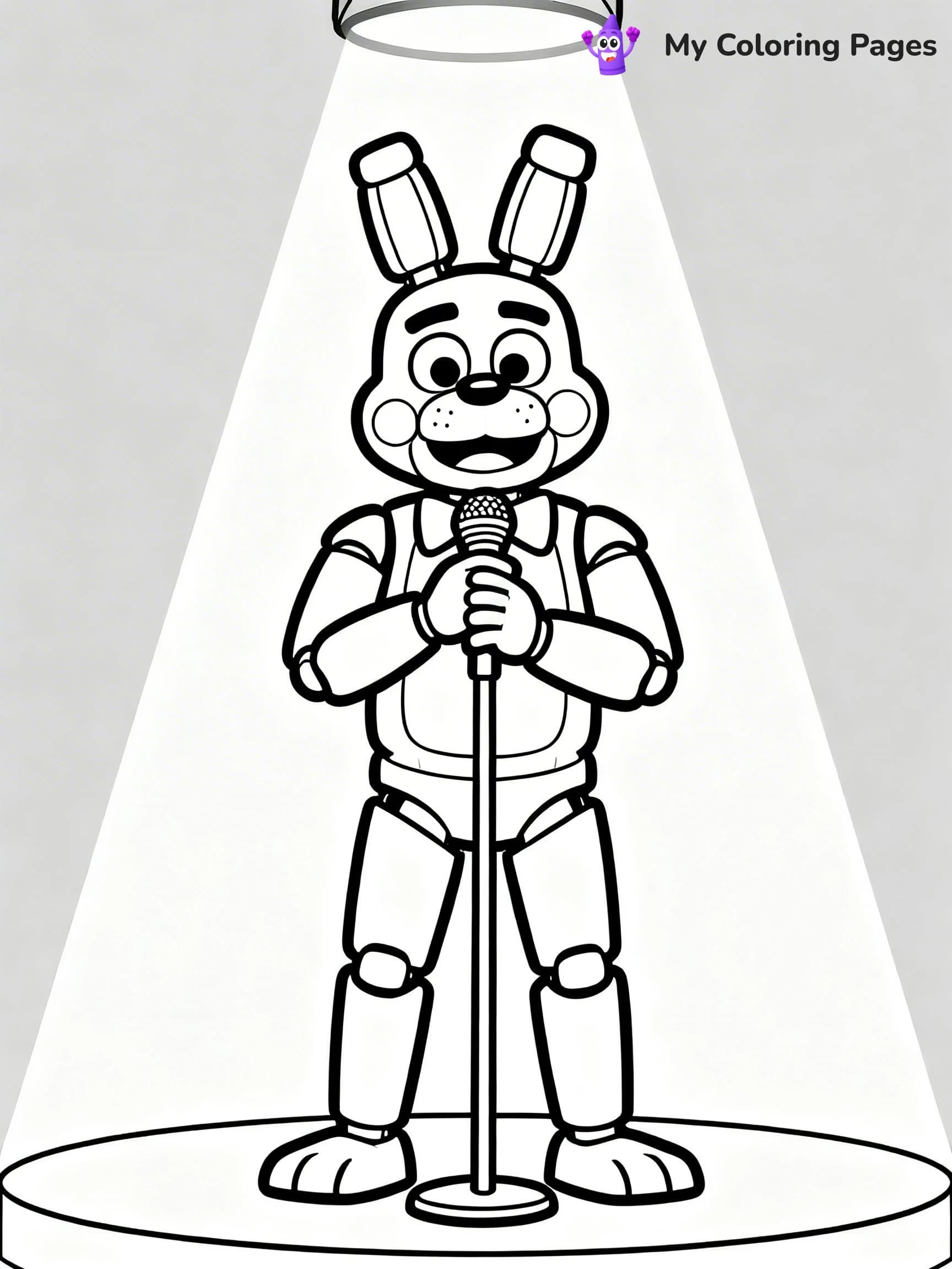 Bonnie Fnaf Coloring Pages - 19