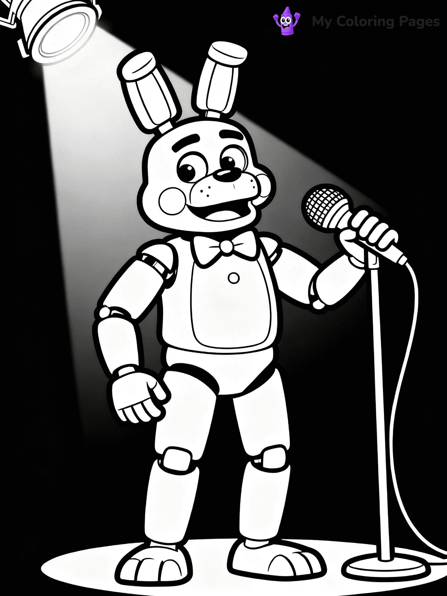 Bonnie Fnaf Coloring Pages - 18
