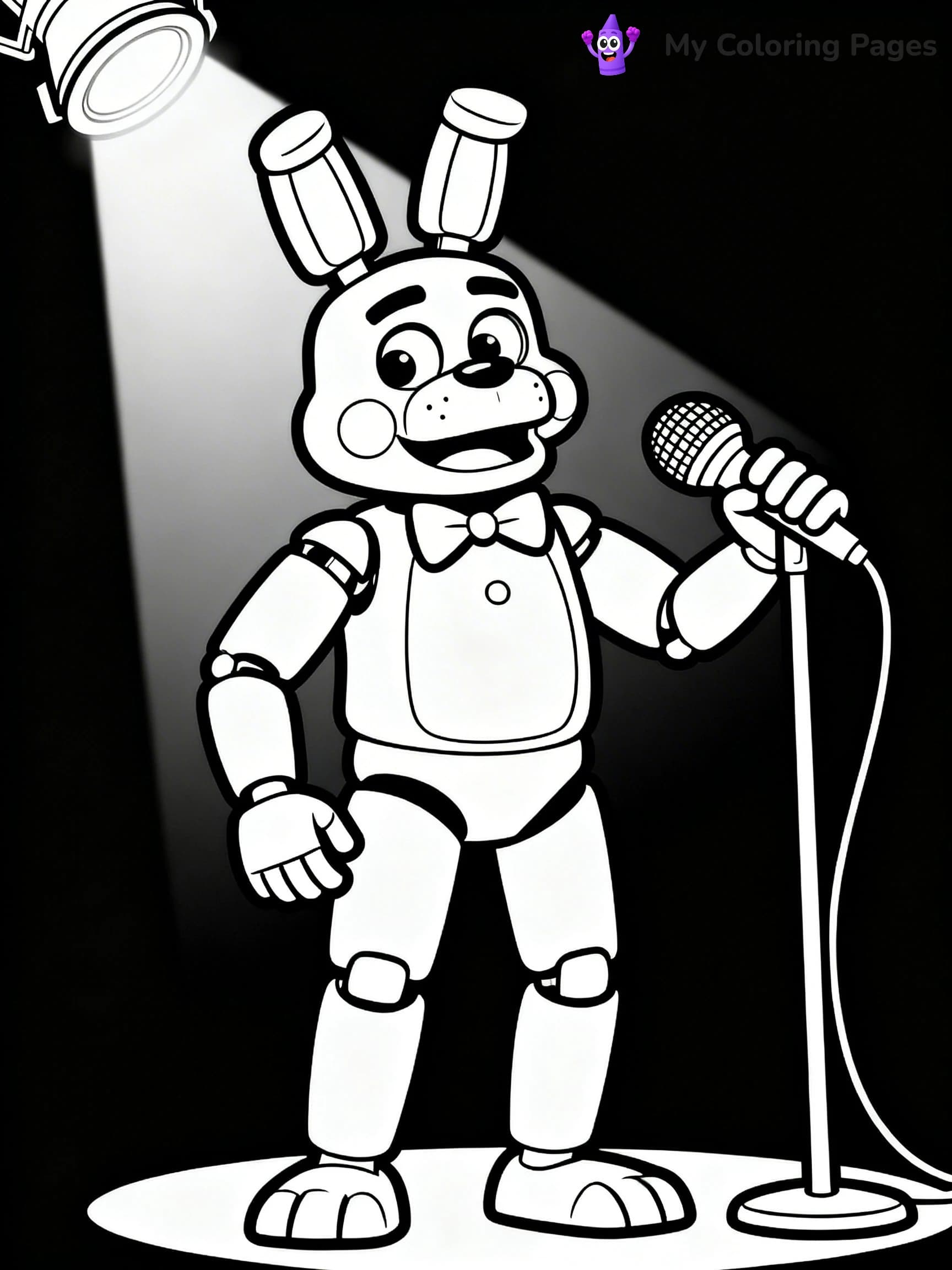 Bonnie Fnaf Coloring Pages - 18