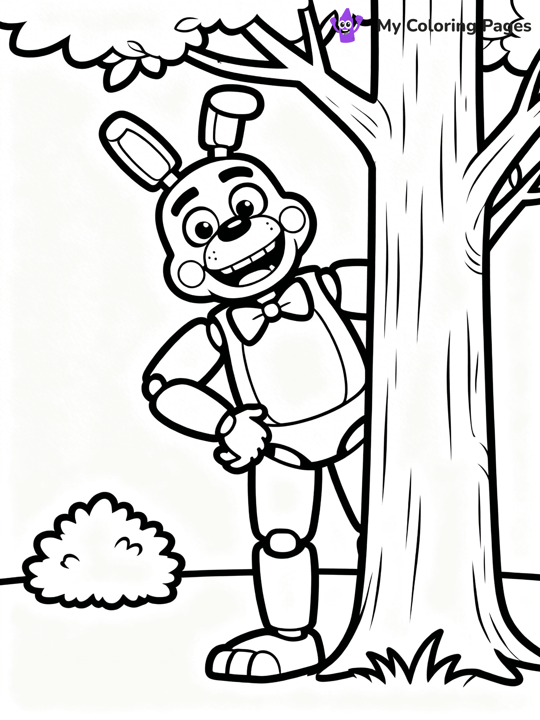 Bonnie Fnaf Coloring Pages - 15