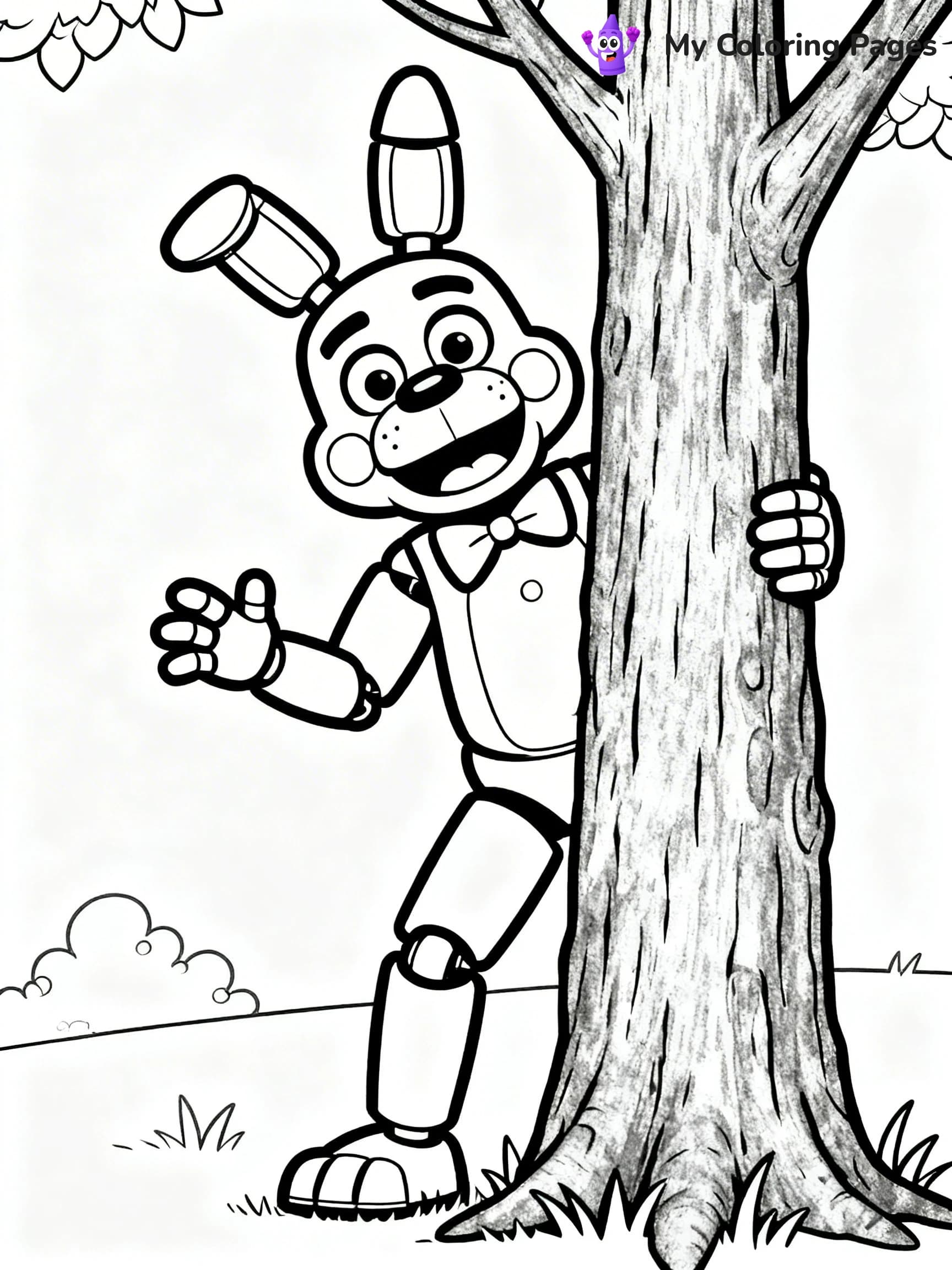 Bonnie Fnaf Coloring Pages - 14