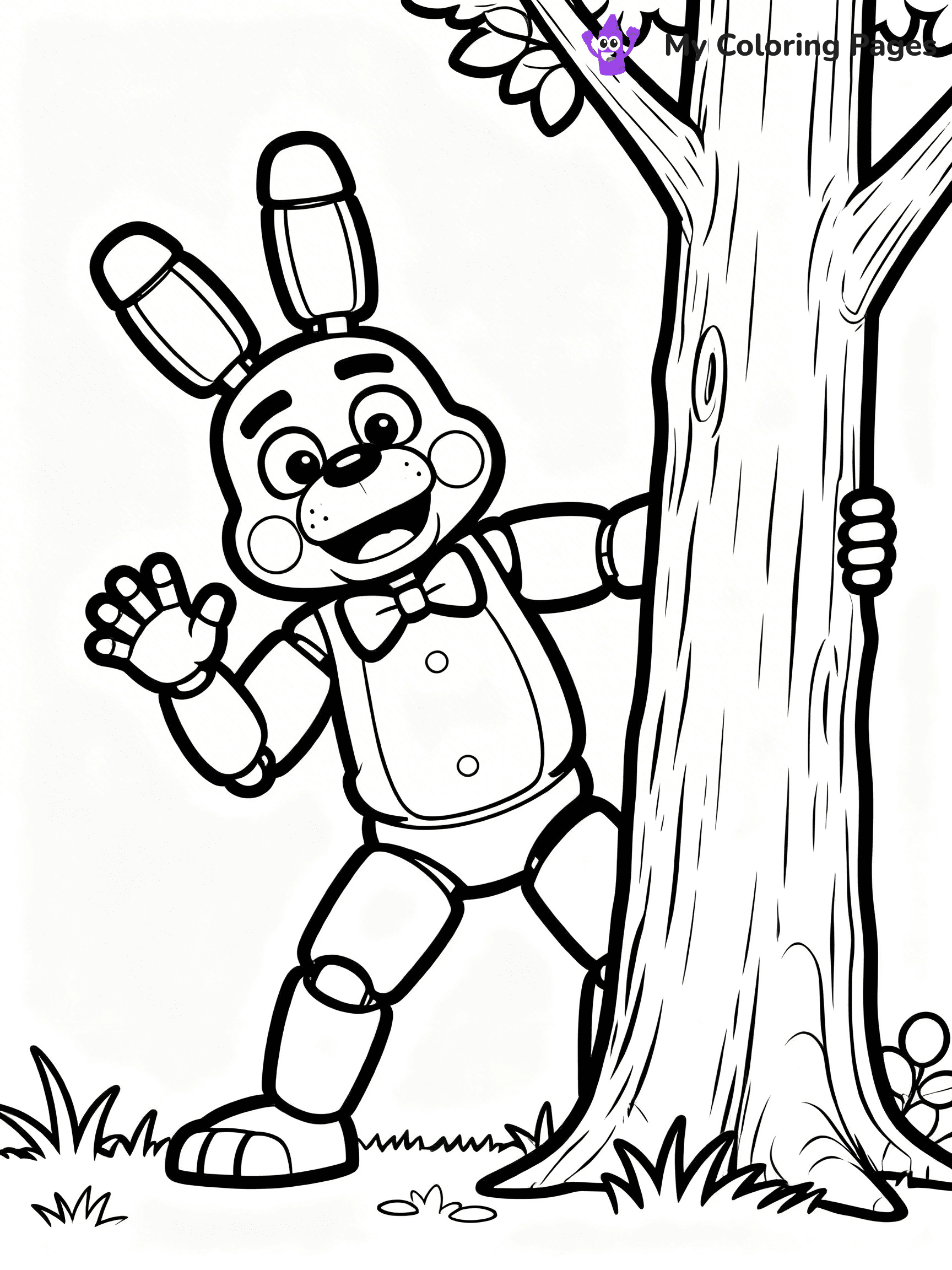 Bonnie Fnaf Coloring Pages - 13