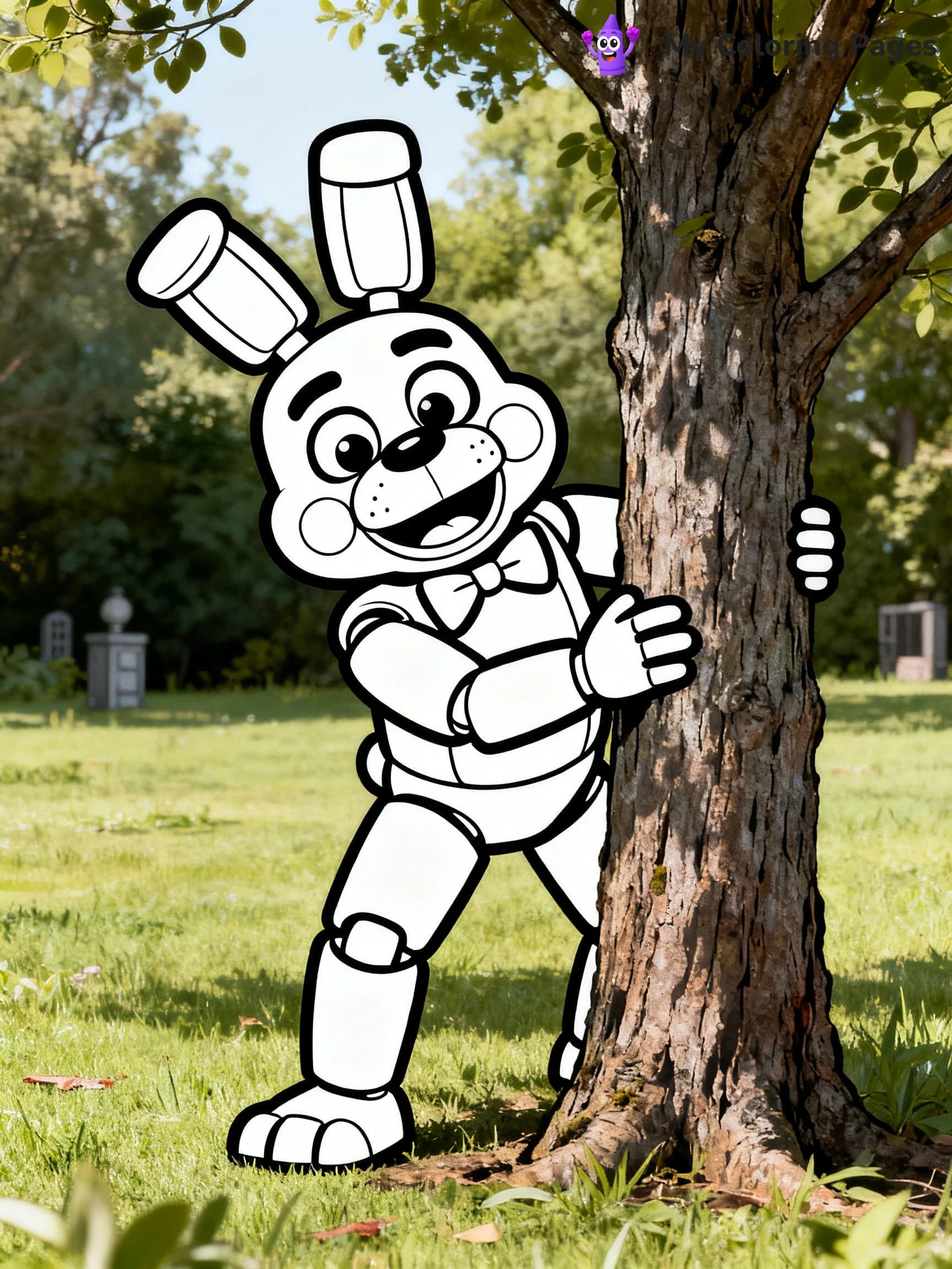 Bonnie Fnaf Coloring Pages - 12