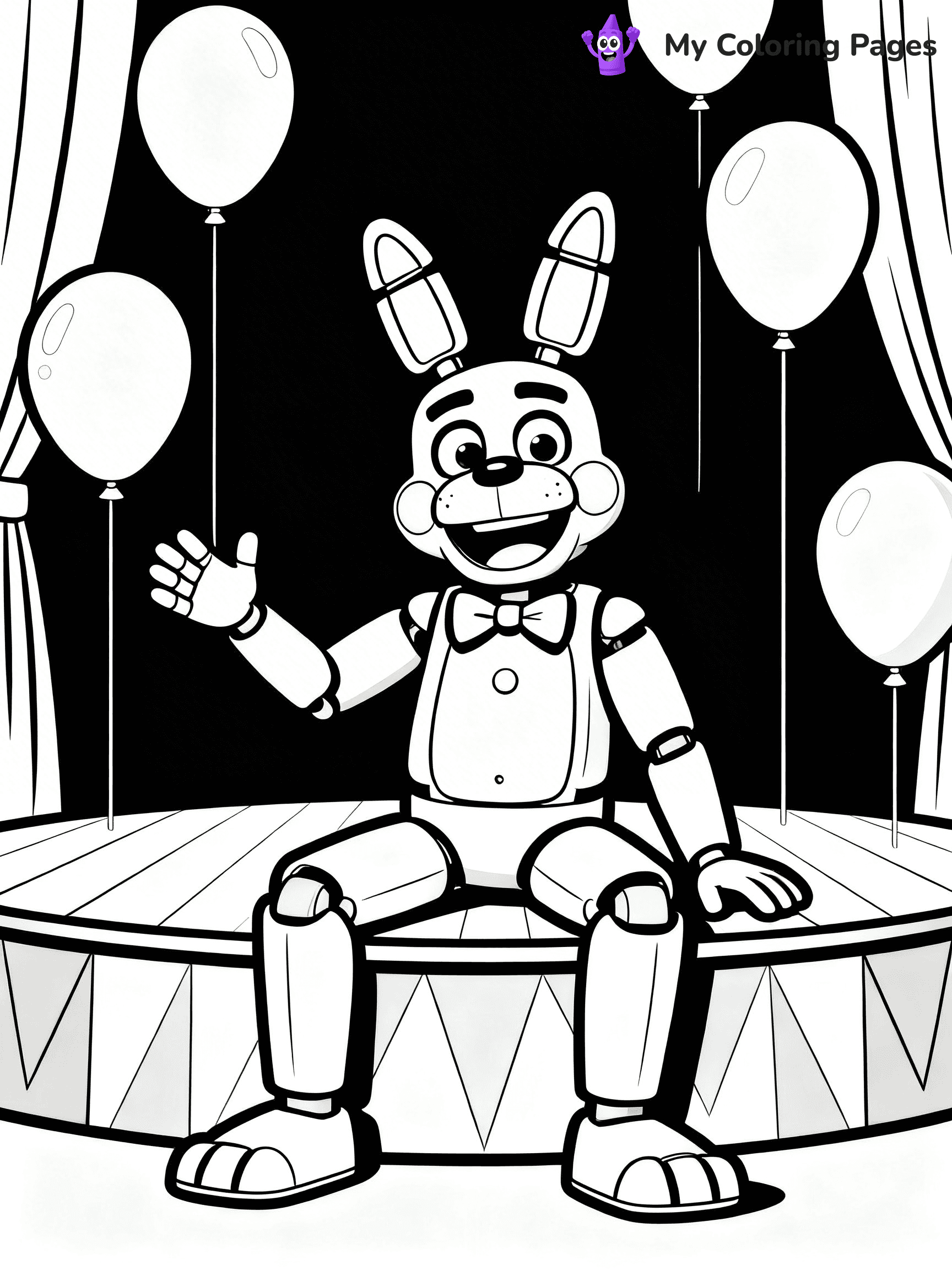 Bonnie Fnaf Coloring Pages - 10