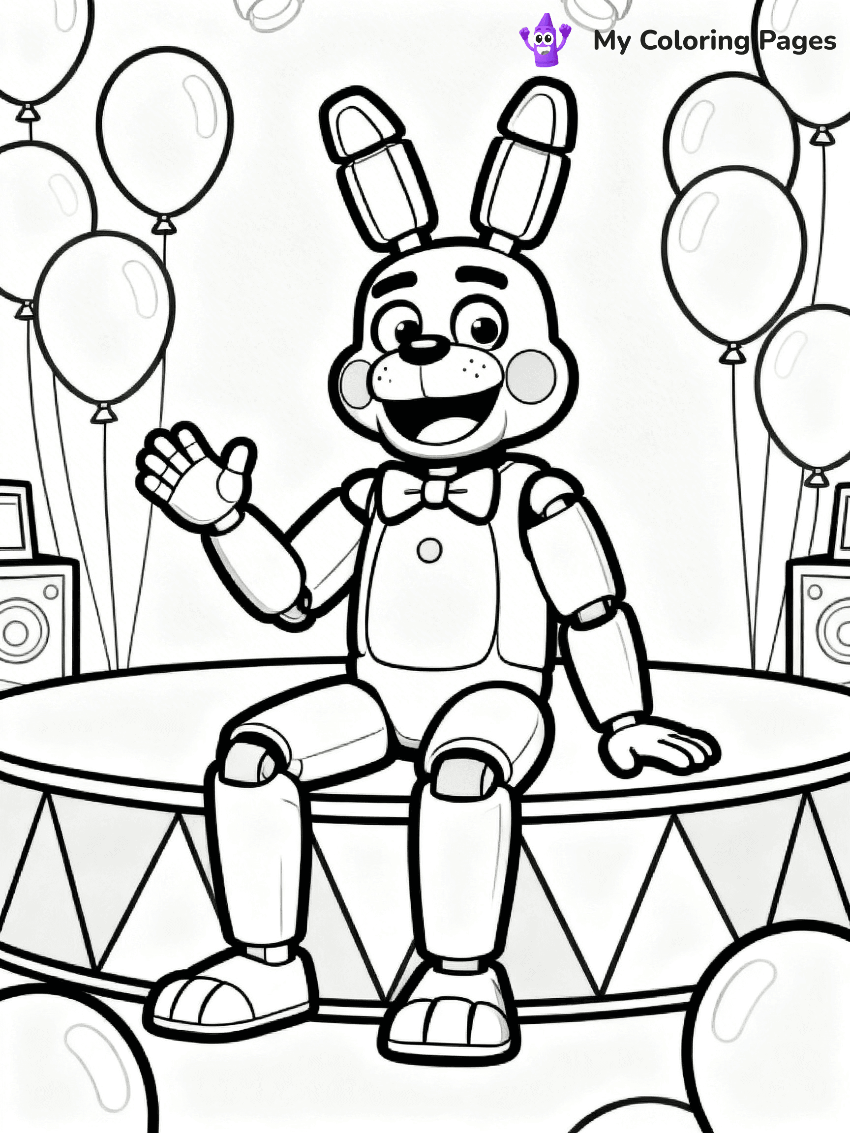 Bonnie Fnaf Coloring Pages - 8