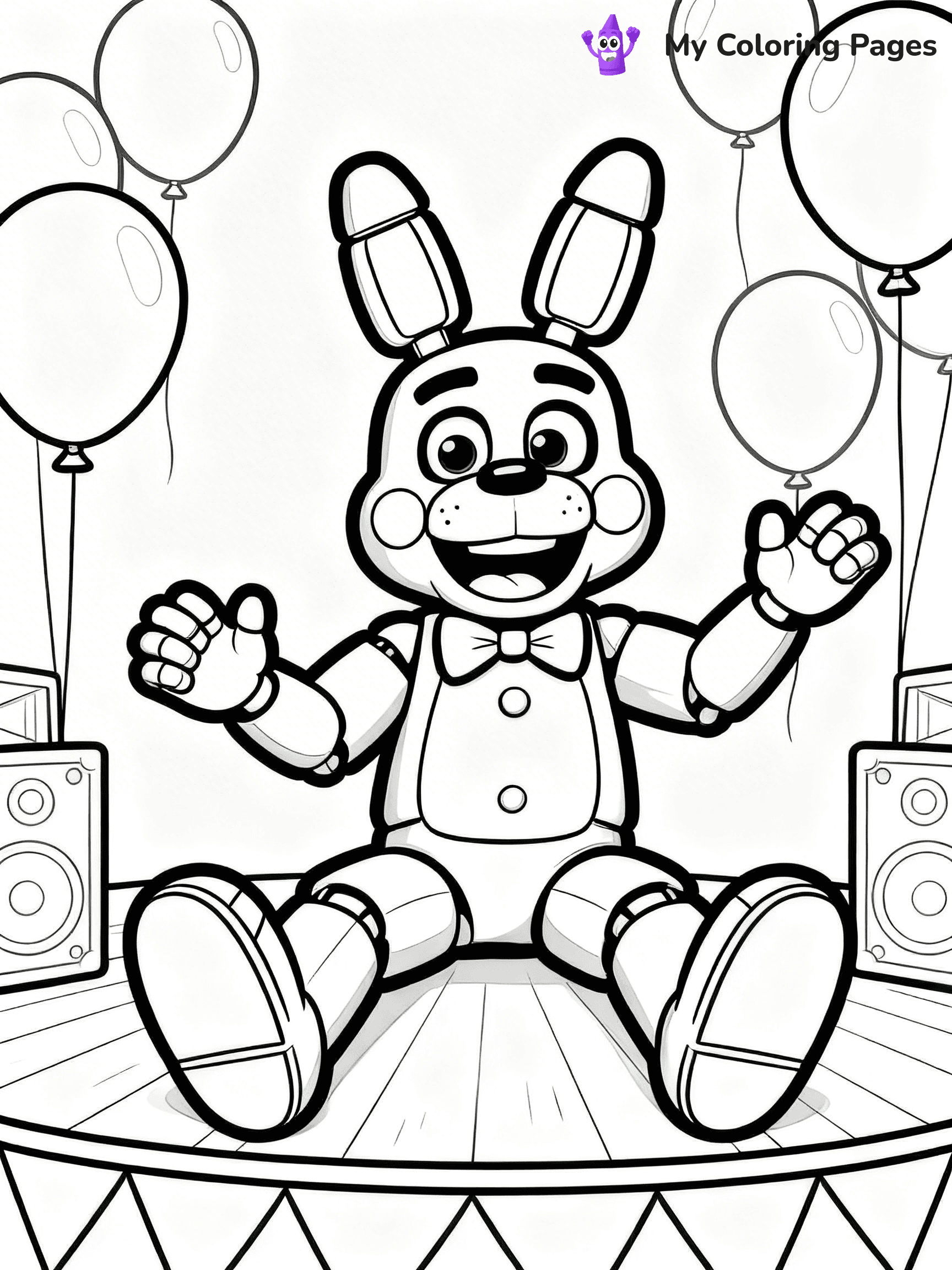 Bonnie Fnaf Coloring Pages - 7