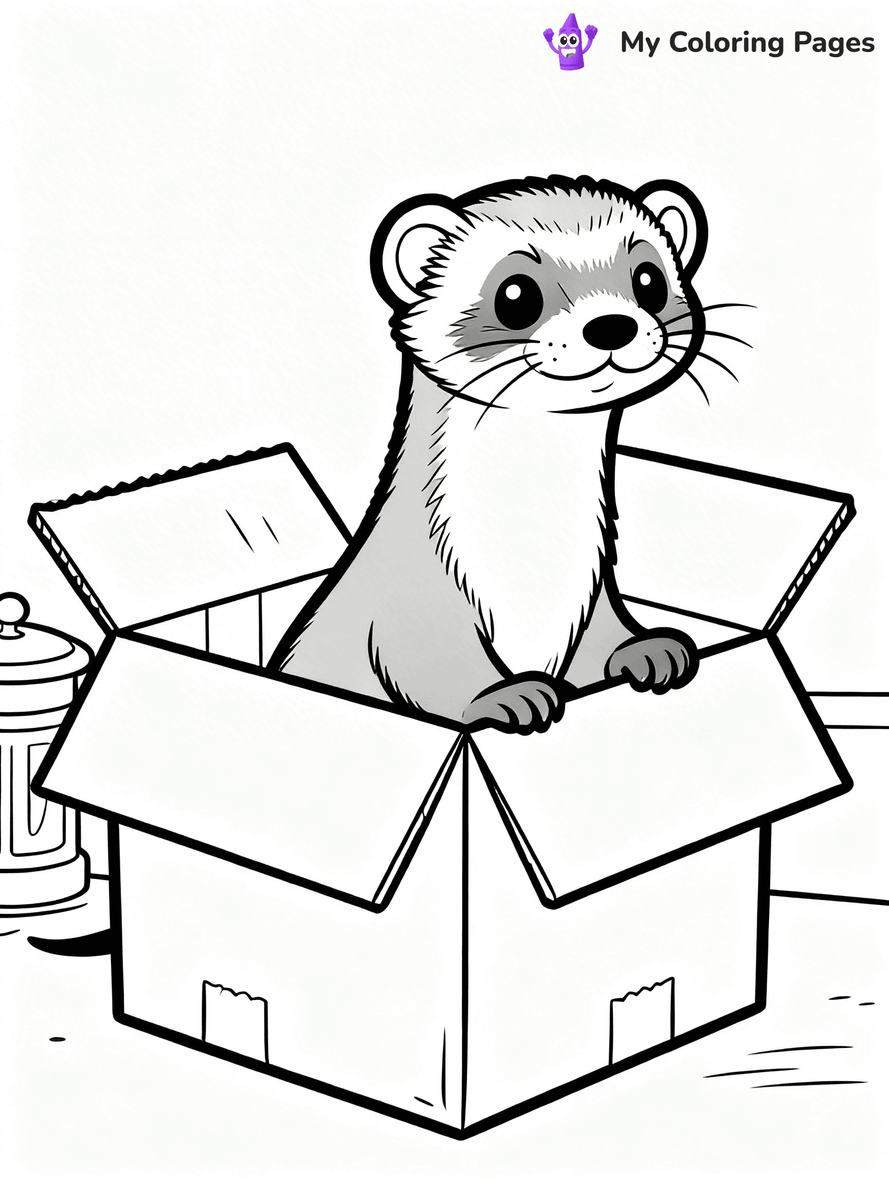 Ferret Coloring Pages - 23
