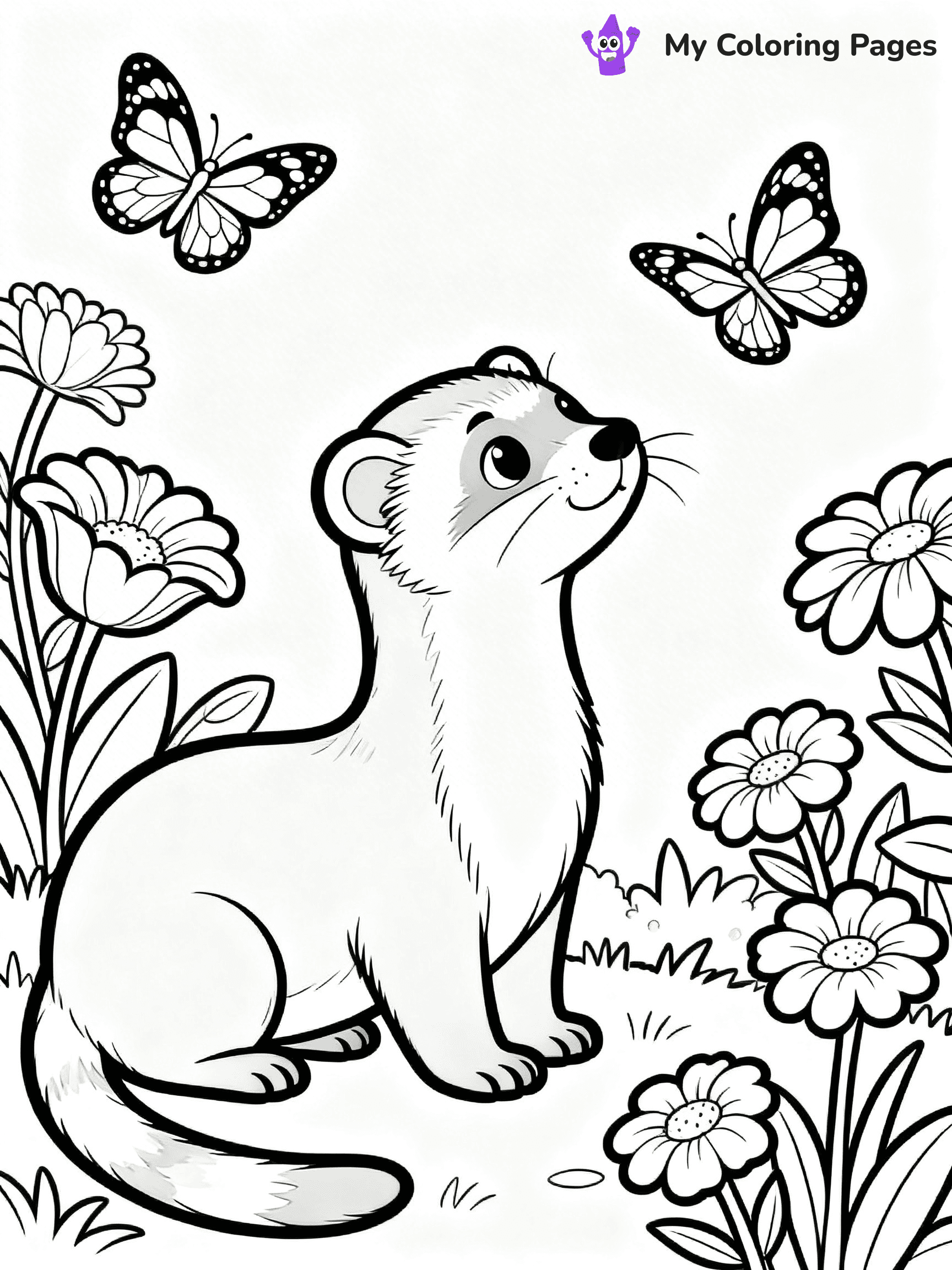 Ferret Coloring Pages - 20