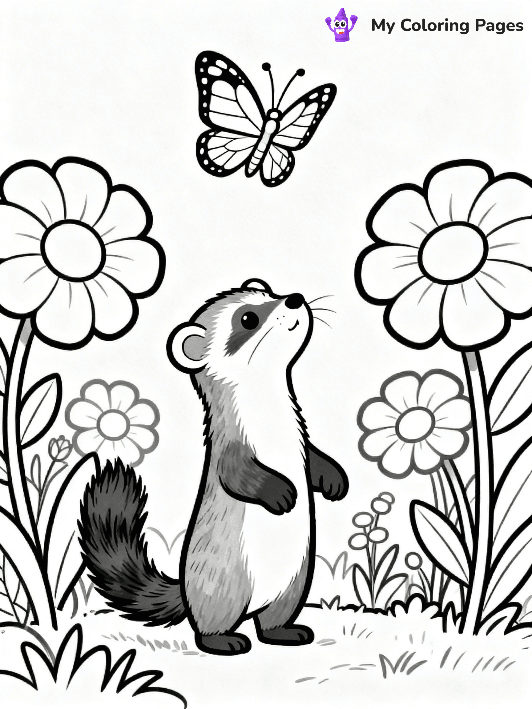 Ferret Coloring Pages - 18