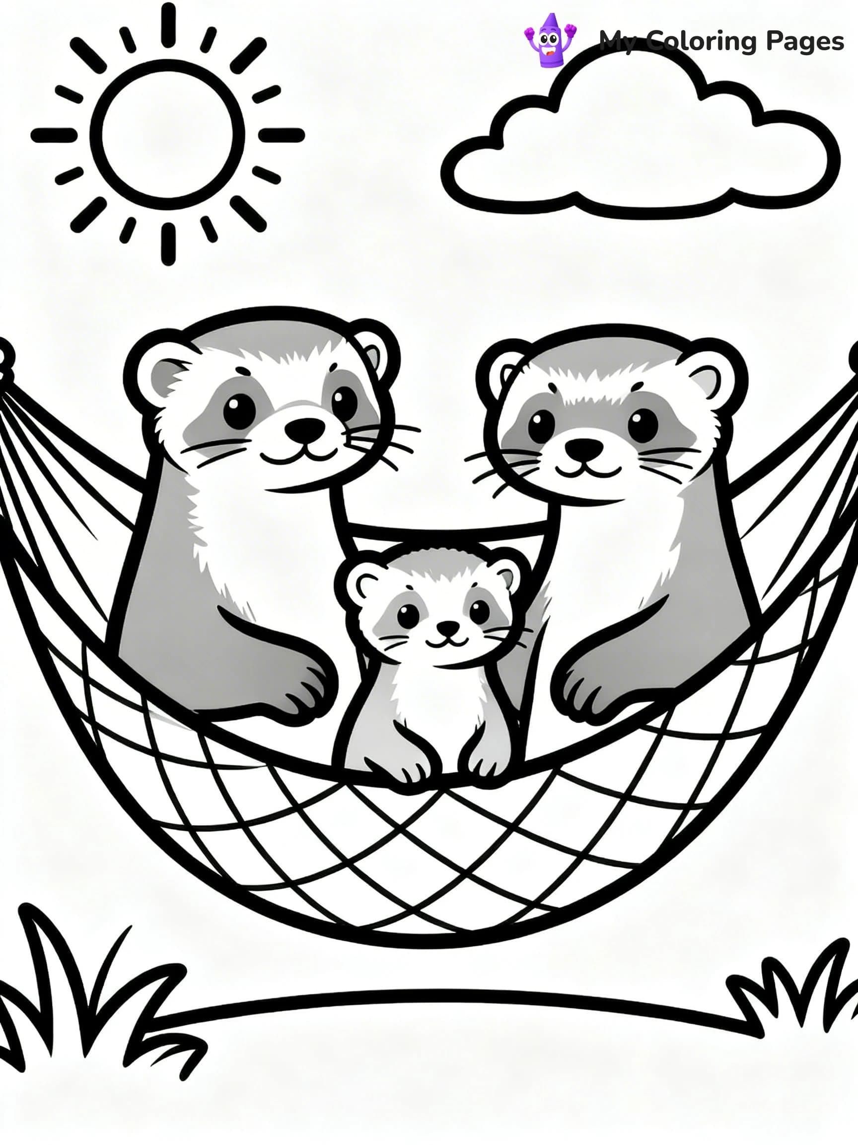 Ferret Coloring Pages - 12