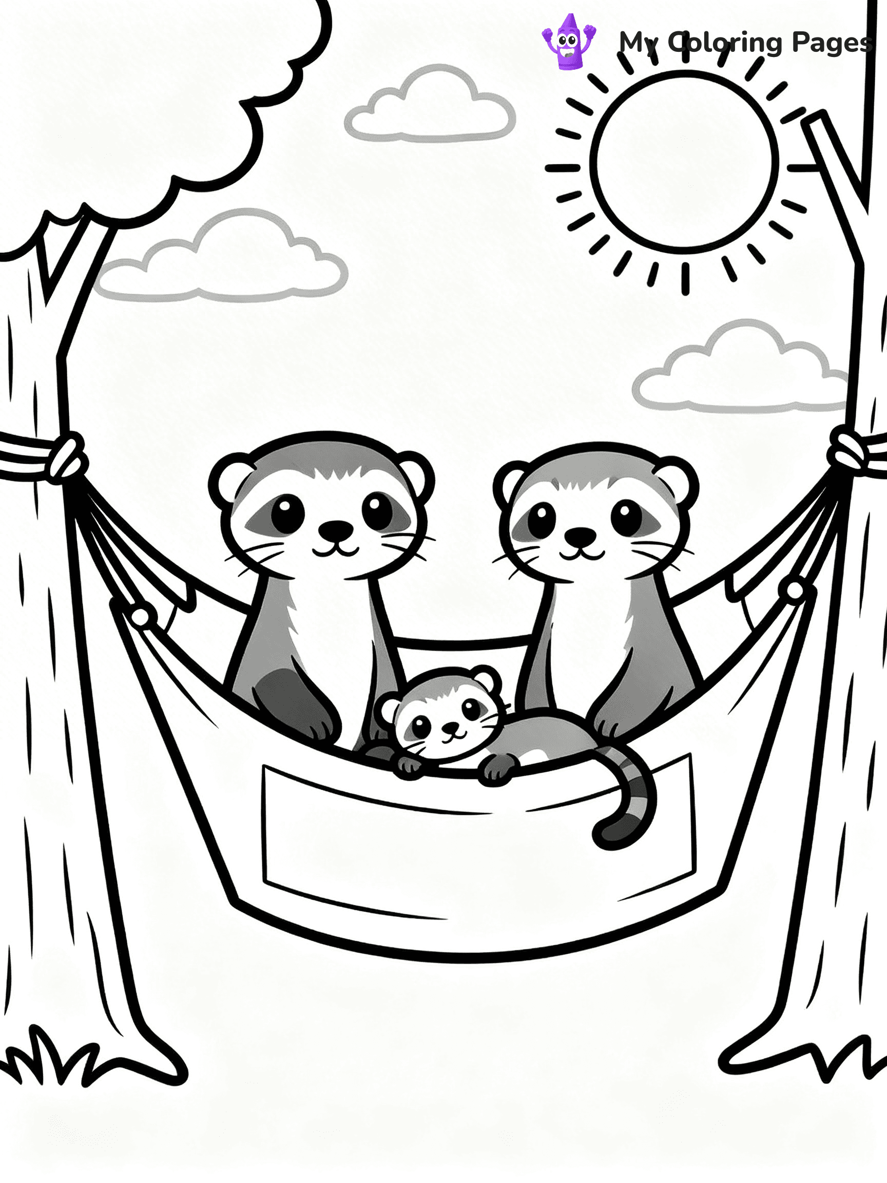 Ferret Coloring Pages - 11
