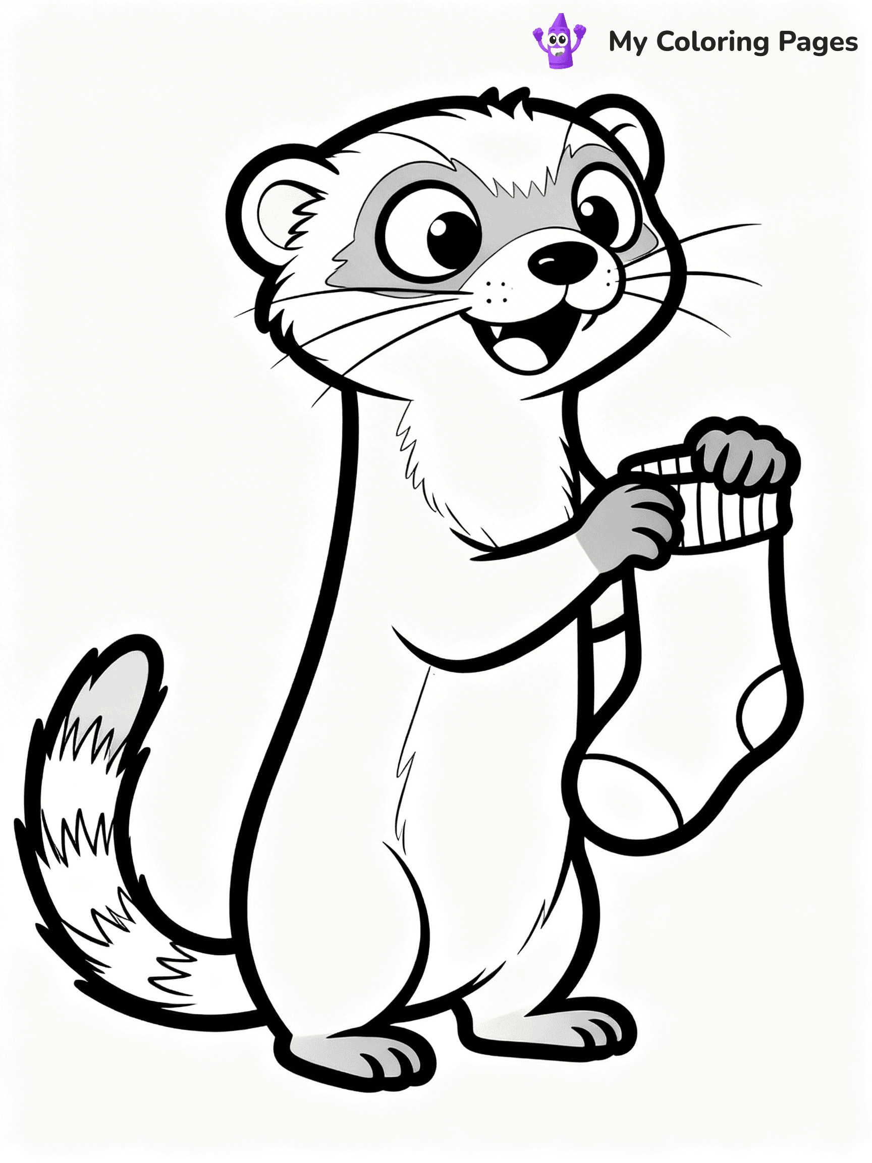 Ferret Coloring Pages - 10