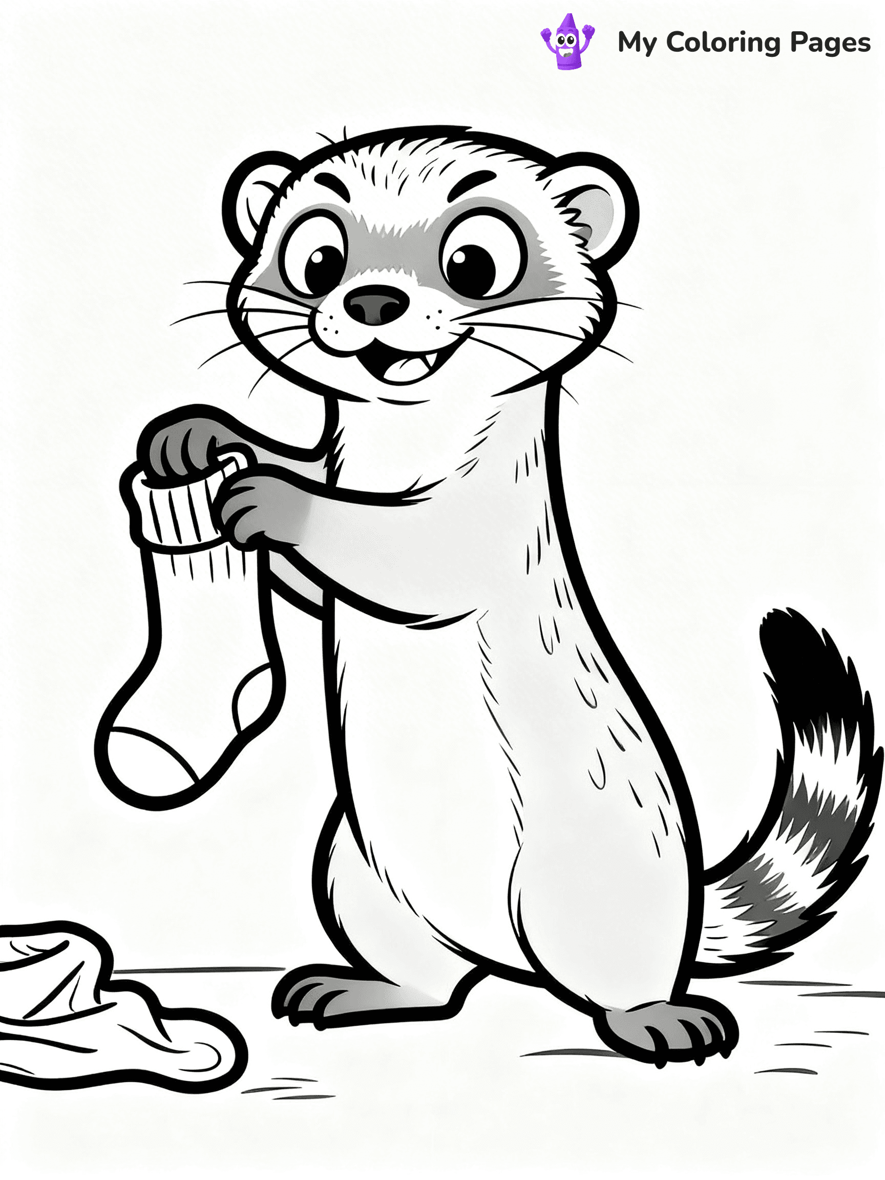 Ferret Coloring Pages - 8