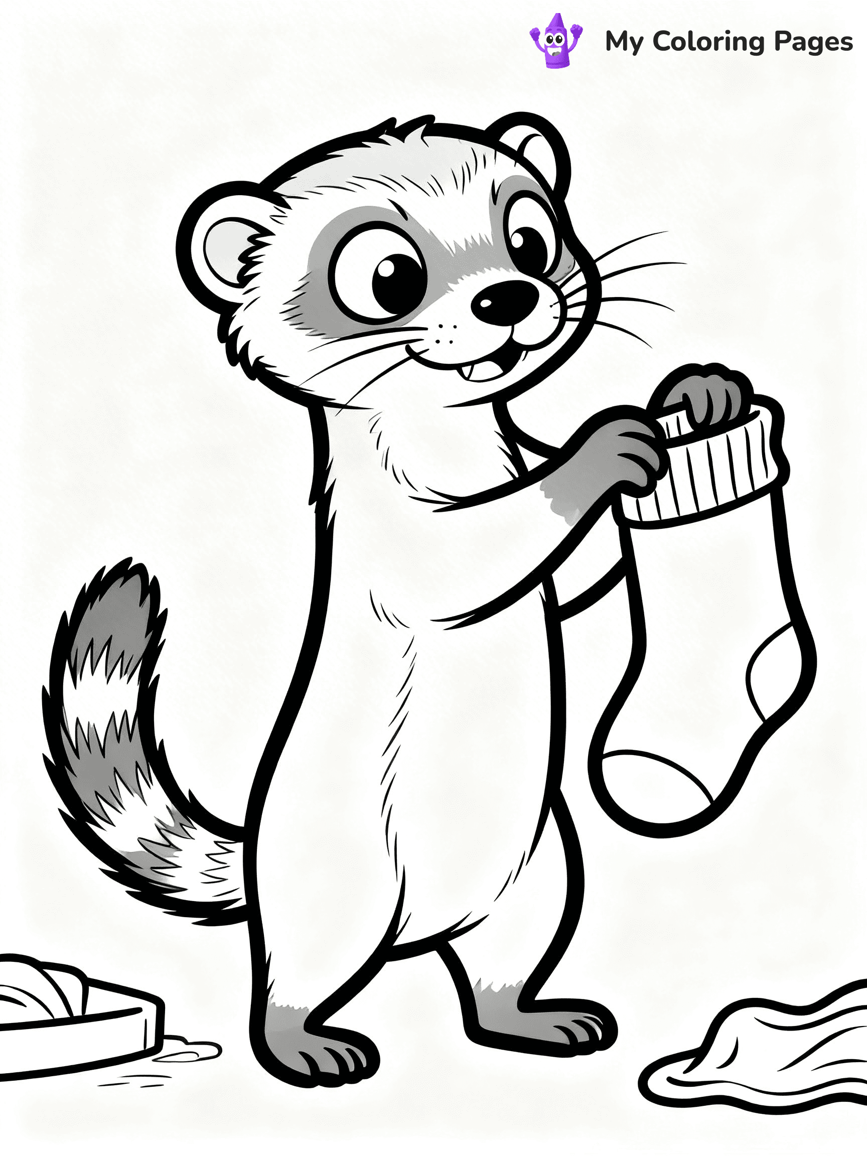 Ferret Coloring Pages - 7