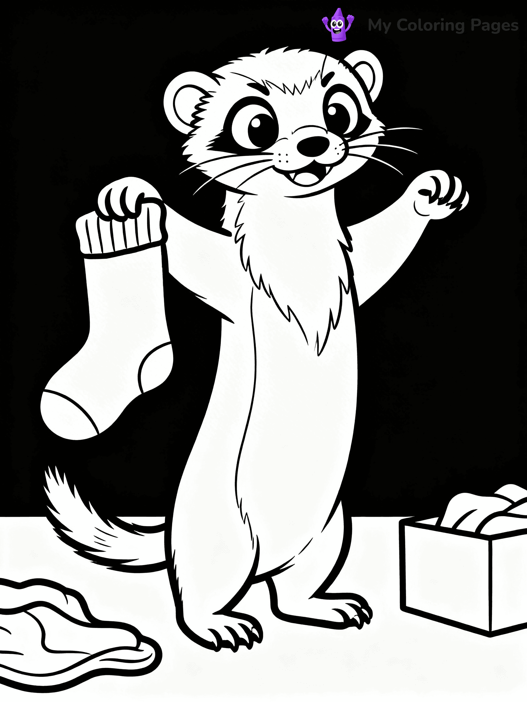 Ferret Coloring Pages - 6