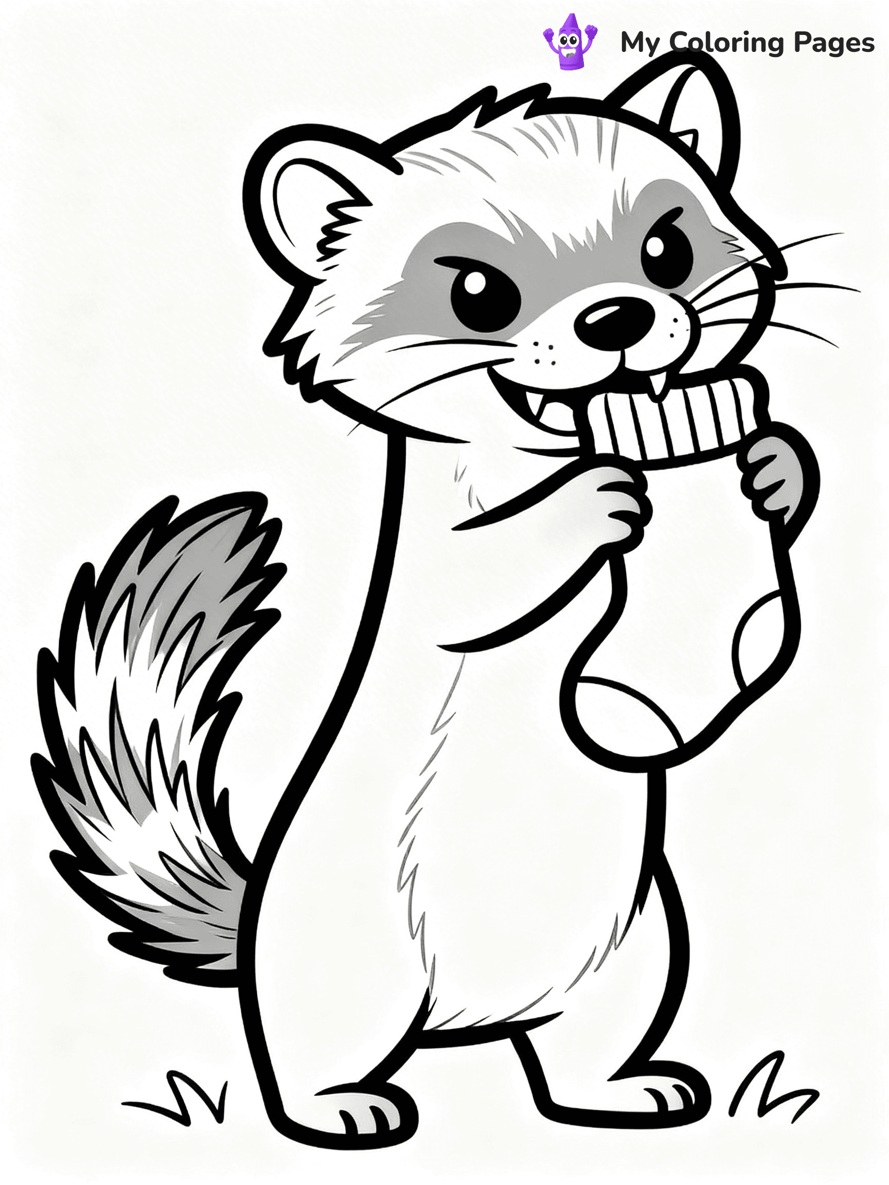 Ferret Coloring Pages - 4