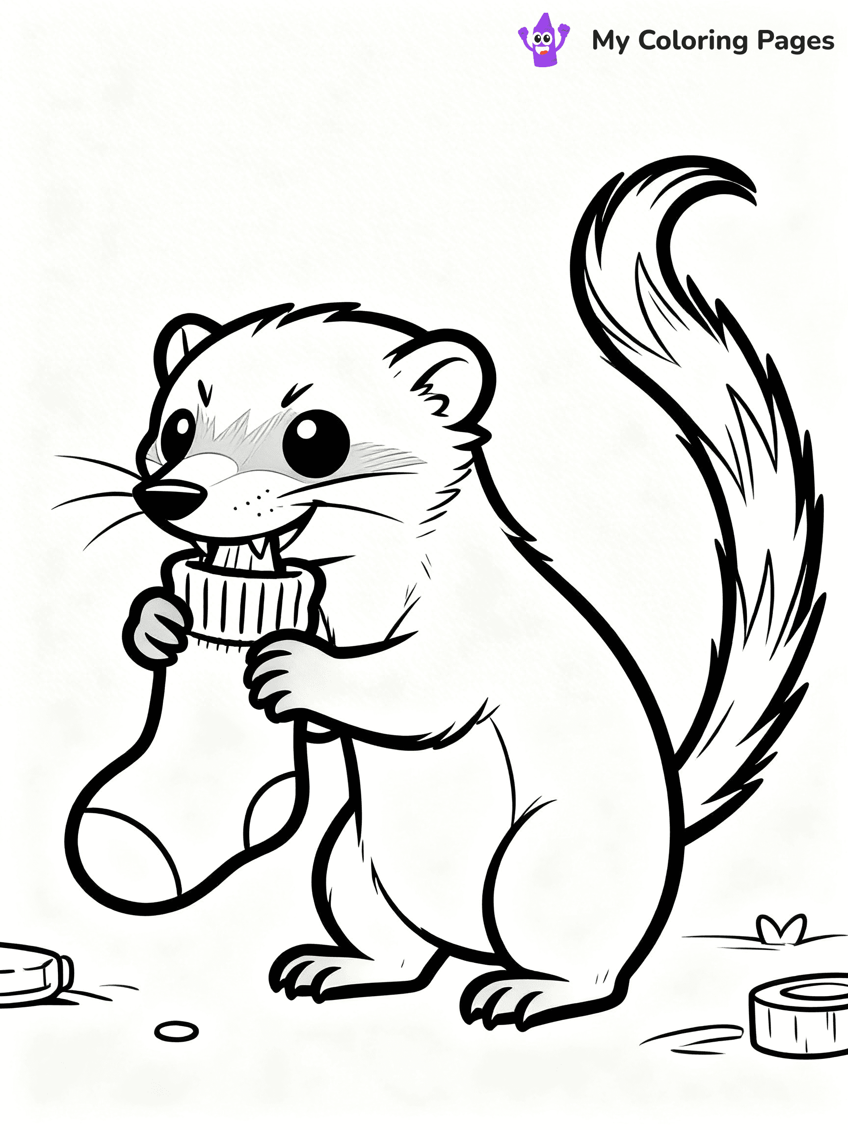Ferret Coloring Pages - 3
