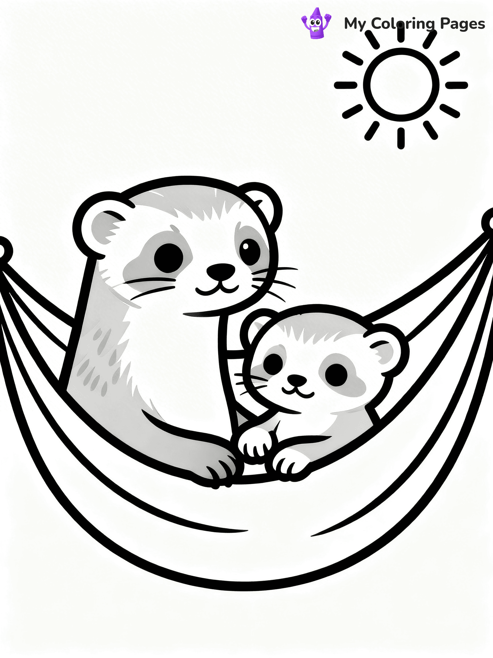 Ferret Coloring Pages - 2