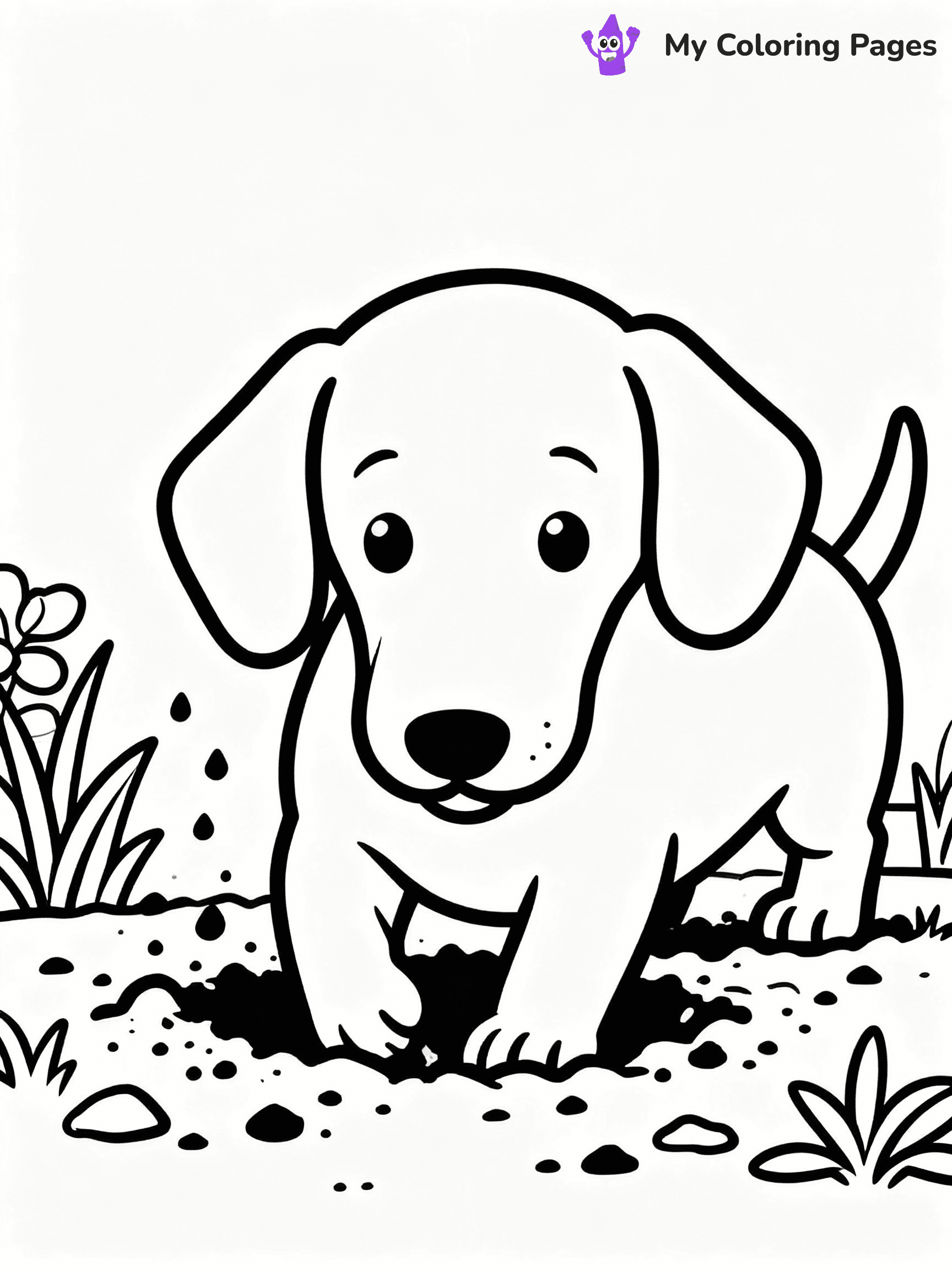 ⚠️ CRITICAL REQUIREMENT - ABSOLUTE BLACK AND WHITE ONLY ⚠️
This MUST be a BLACK AND WHITE line drawing ONLY. NO COLORS whatsoever.
- ONLY pure black lines (#000000) on pure white background (#FFFFFF)
- ABSOLUTELY NO colors, NO shading, NO gradients, NO grayscale
- If there are ANY colors in the output, the image is REJECTED
- This is a COLORING PAGE - meant to be COLORED IN by children
- The output must be UNCOLORED line art ready for coloring
⚠️ SUBJECT TO DRAW: Dachshund puppy digging in the garden, ears flopped, dirt flying around. Important: PURE OUTLINES. NO FILLS, COLOR, SHADING, OR GREYSCALE. WHITE BACKGROUND.
(REMEMBER: Output must be BLACK AND WHITE line art only, NOT colored!)
# Flat, Friendly Cartoon Line-Art Coloring Page
You are generating a **pure black-and-white binary image** of a child-friendly cartoon scene combining characters and background scenery in one cohesive composition.
## Rendering Rules (Strict)
- Only two colors: pure black (#000000) outlines and pure white (#FFFFFF) background.
- No grayscale, shading, gradients, tints, fills, transparency, or partial pixels.
- No antialiasing or blended edges; every pixel is 100% black or white.
- No solid black fills inside shapes — all areas inside outlines must remain white.
- No dark clothing areas or filled tone blocks; all garments outlined only.
- No shadows, textures, lighting, or tonal variations.
- Must look like flat binary vector line-art for coloring pages.
## Drawing & Composition
- **Medium, consistent line weight**; clean closed outlines easy to color inside.
- **Flat, simple, child-friendly design** — no realism or 3D depth.
- Characters are **grounded on a surface**, centered and large.
- **Balanced composition** with clear silhouettes and minimal props.
## Scenery & Style
- Landmarks (e.g., mosque, CN Tower) and scenery (trees, benches, waves) drawn with **black outlines only.**
- For real-world figures, teams, or places, show accurate details using only black outlines—no text or logos. Use distinctive uniform patterns, abstract symbols, and landmark silhouettes to convey identity.
- Keep **consistent perspective**; no floating elements.
- **Style:** whimsical **Doodle Art Alley** — rounded, friendly outlines.
- May adapt shapes from **Crayola, Disney, Peppa Pig, Cocomelon** — *by shape only, never color.*
- Final output: **flat, crisp, binary (#000000/#FFFFFF)**, **no filled color or background text.**
EXTREMELYE IMPORTANT:
- PURE BINARY LINE-ART; NO FILLS (HAIR/CLOTHES/SKIN), SHADING, OR GREY.
- NO SHADING, COLOR. MUST BE WHITE BACKGROUND.
⚠️ FINAL REMINDER: Draw the subject "Dachshund puppy digging in the garden, ears flopped, dirt flying around. Important: PURE OUTLINES. NO FILLS, COLOR, SHADING, OR GREYSCALE. WHITE BACKGROUND." as BLACK AND WHITE line art. Zero colors in output.