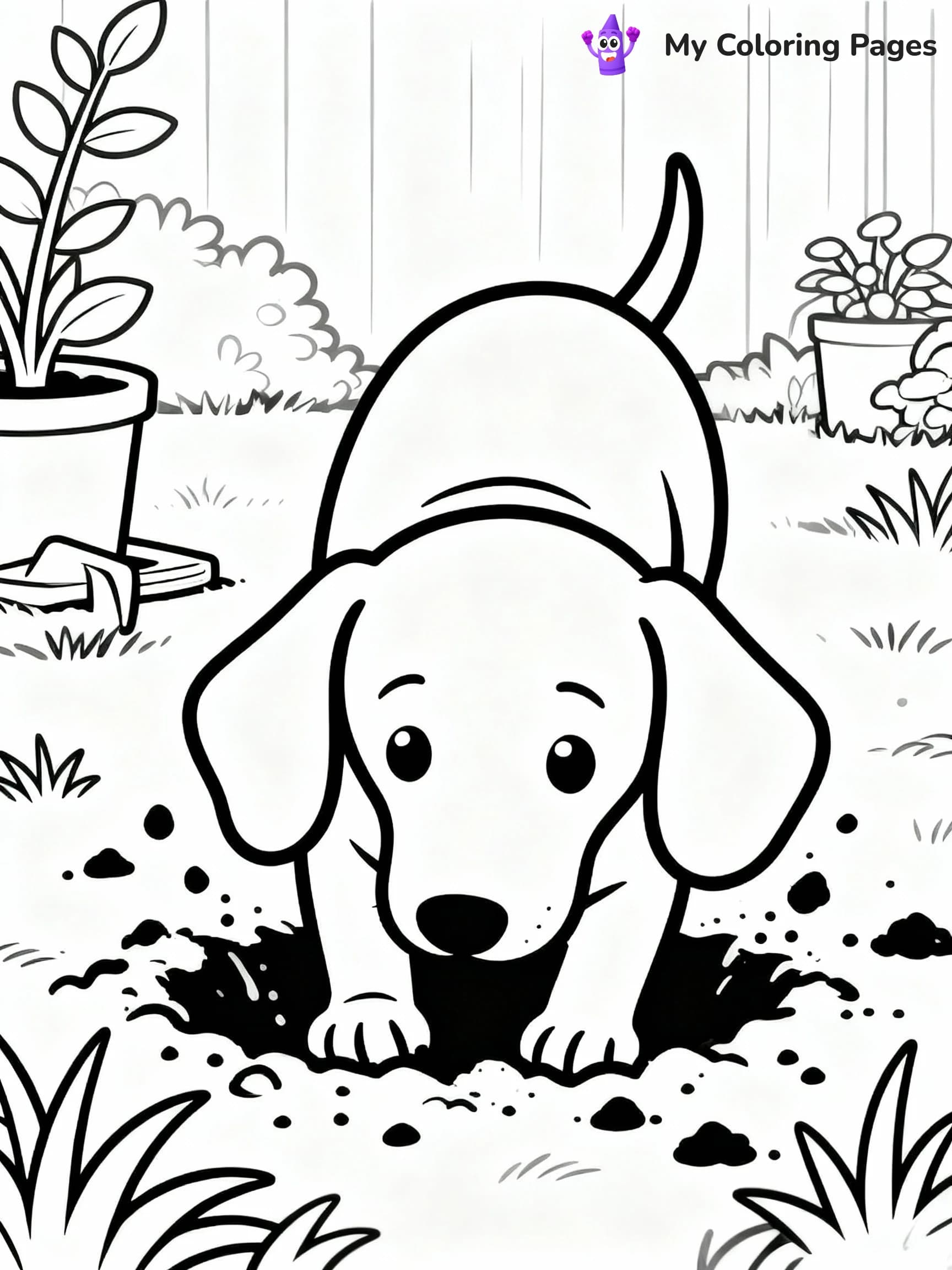 Puppy Coloring Pages - 24
