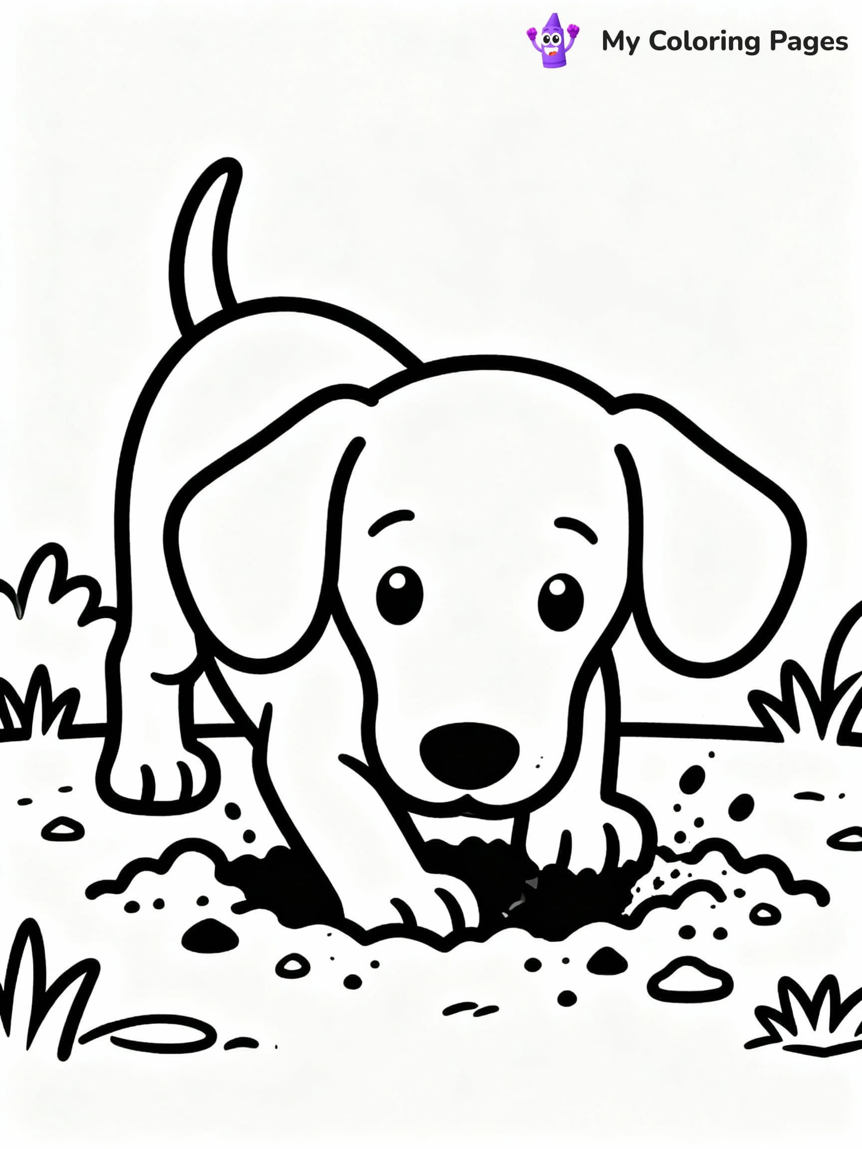Puppy Coloring Pages - 23