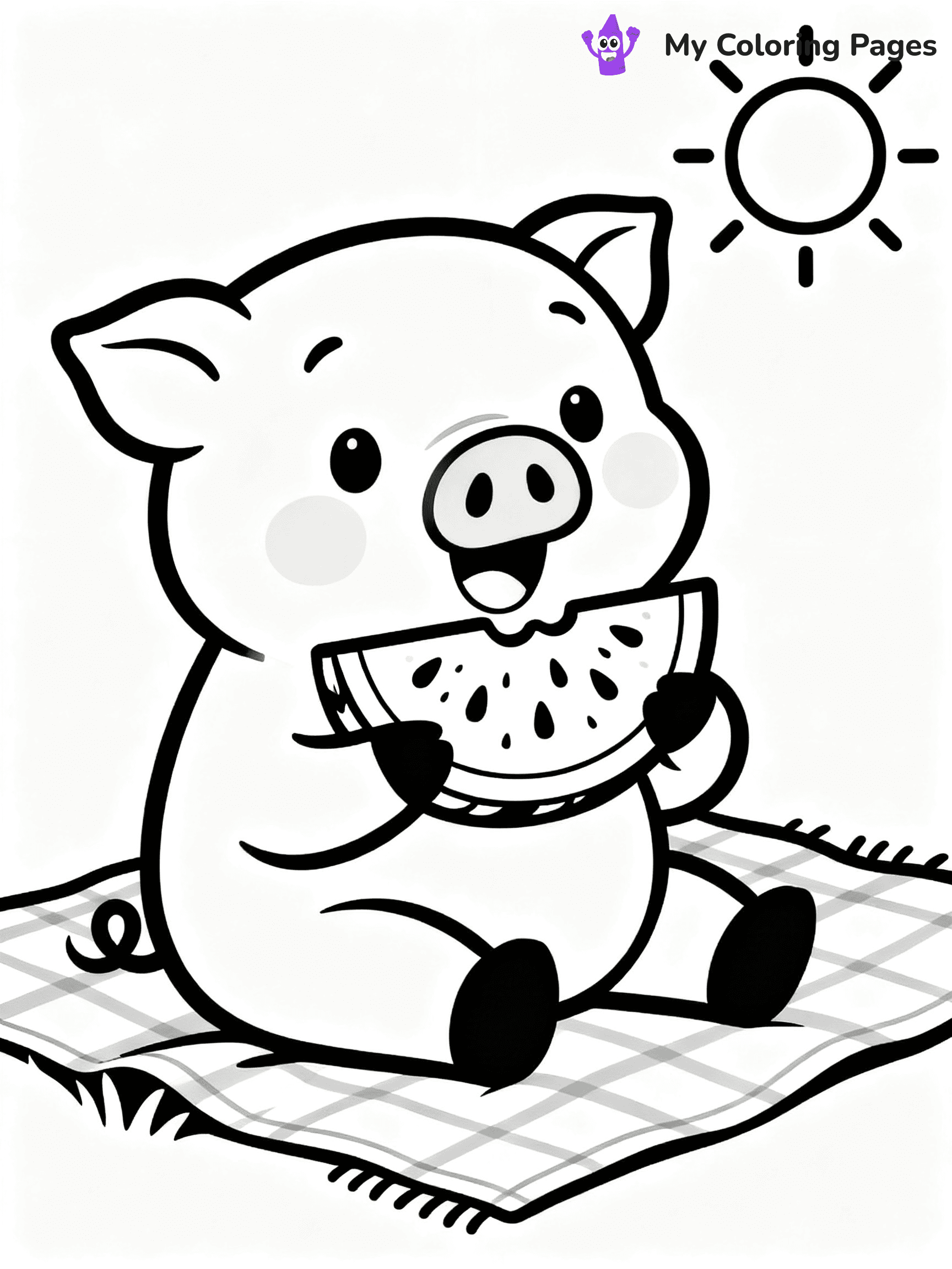 Piggy Coloring Pages - 2