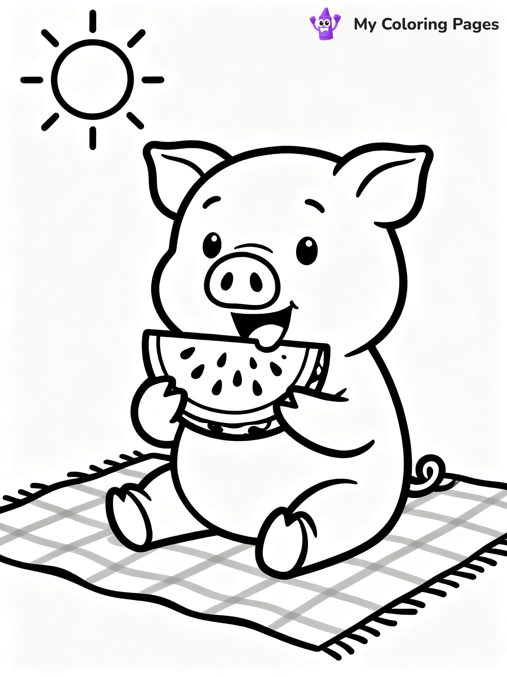 Piggy Coloring Pages - 1