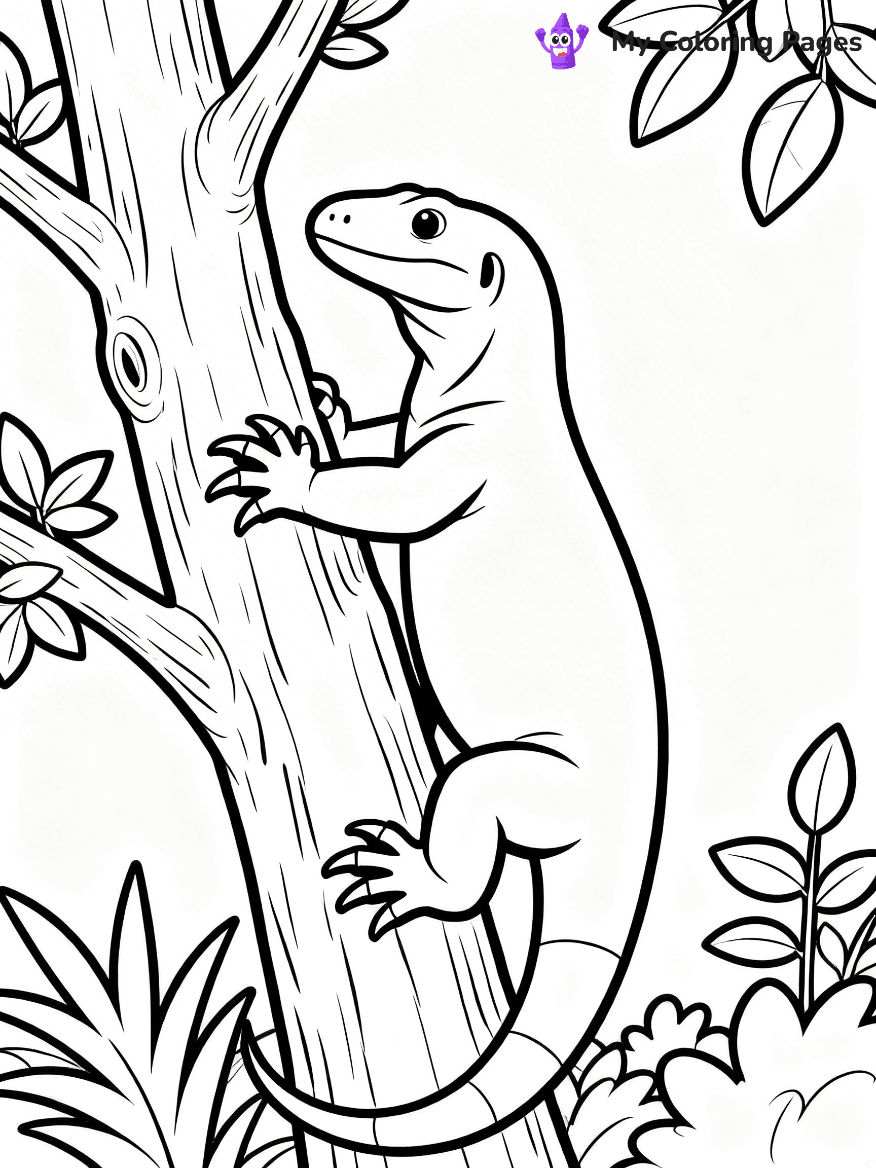 Komodo Dragon Coloring Pages - 95