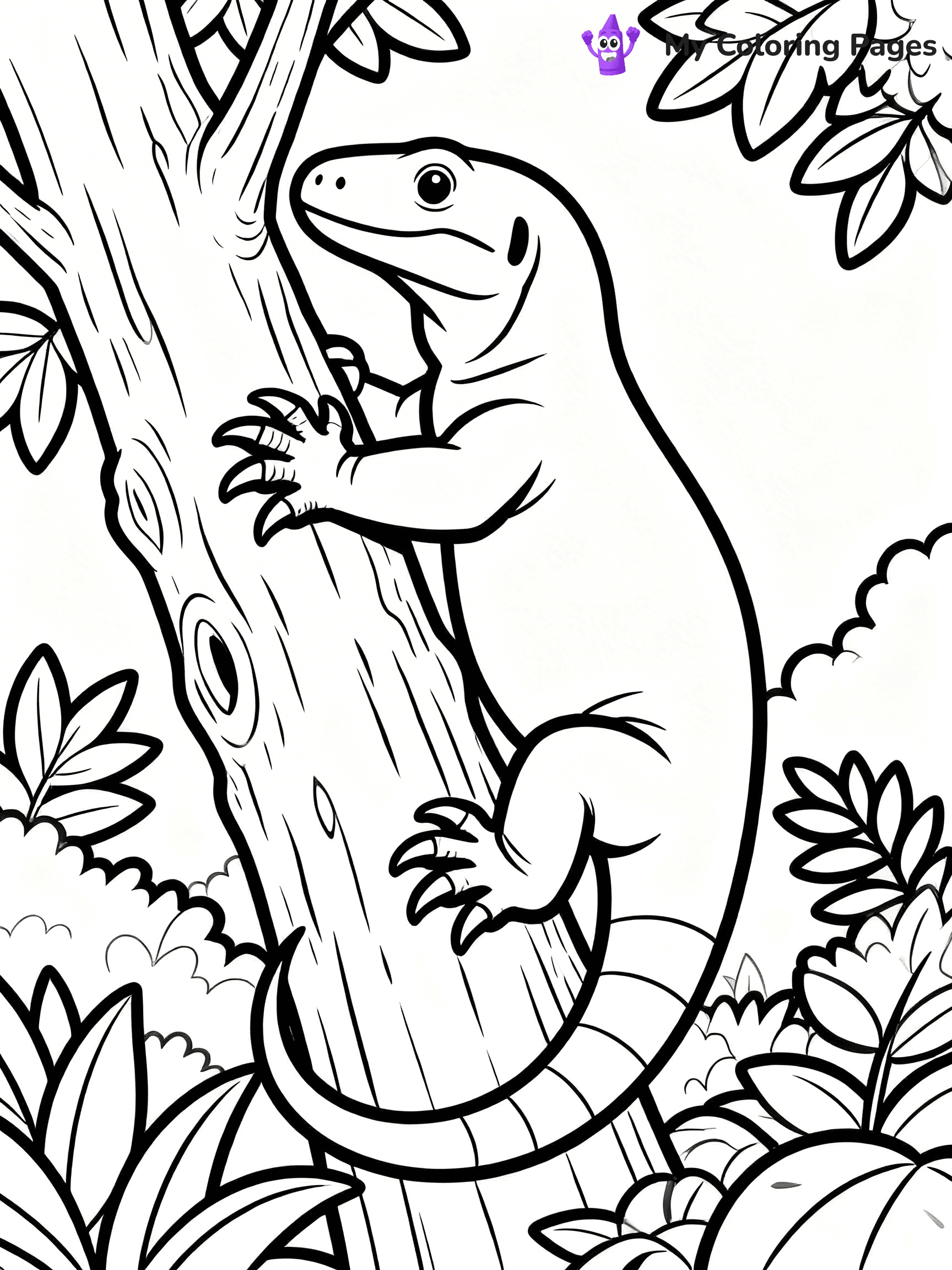 Komodo Dragon Coloring Pages - 94