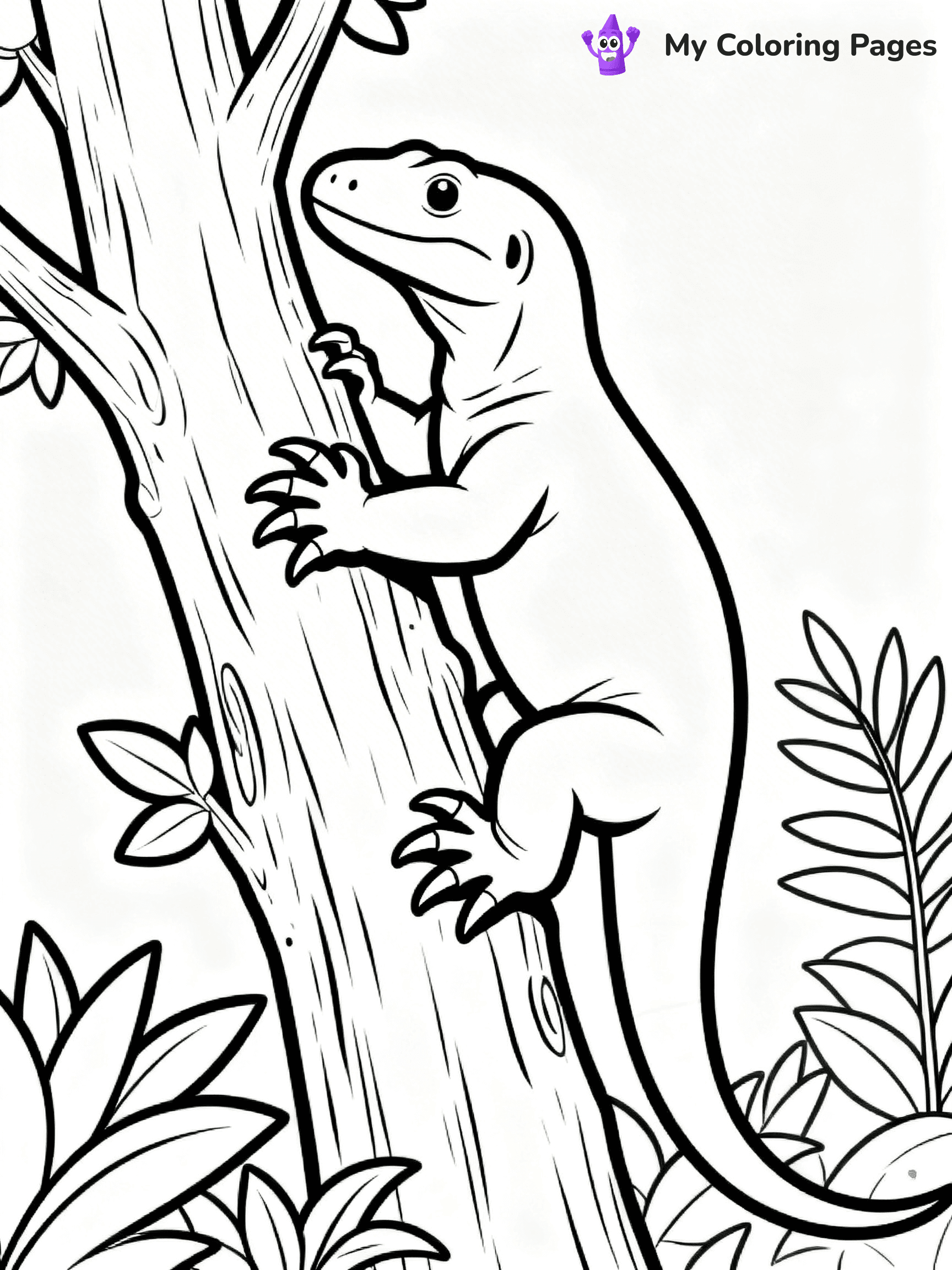 Komodo Dragon Coloring Pages - 92
