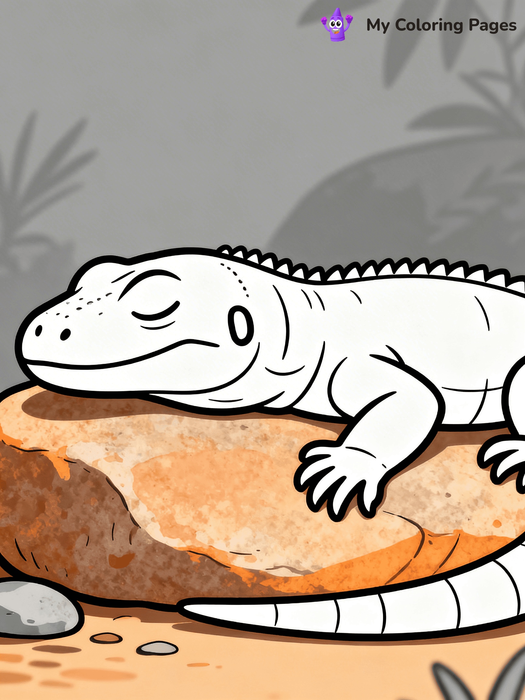 Komodo Dragon Coloring Pages - 90