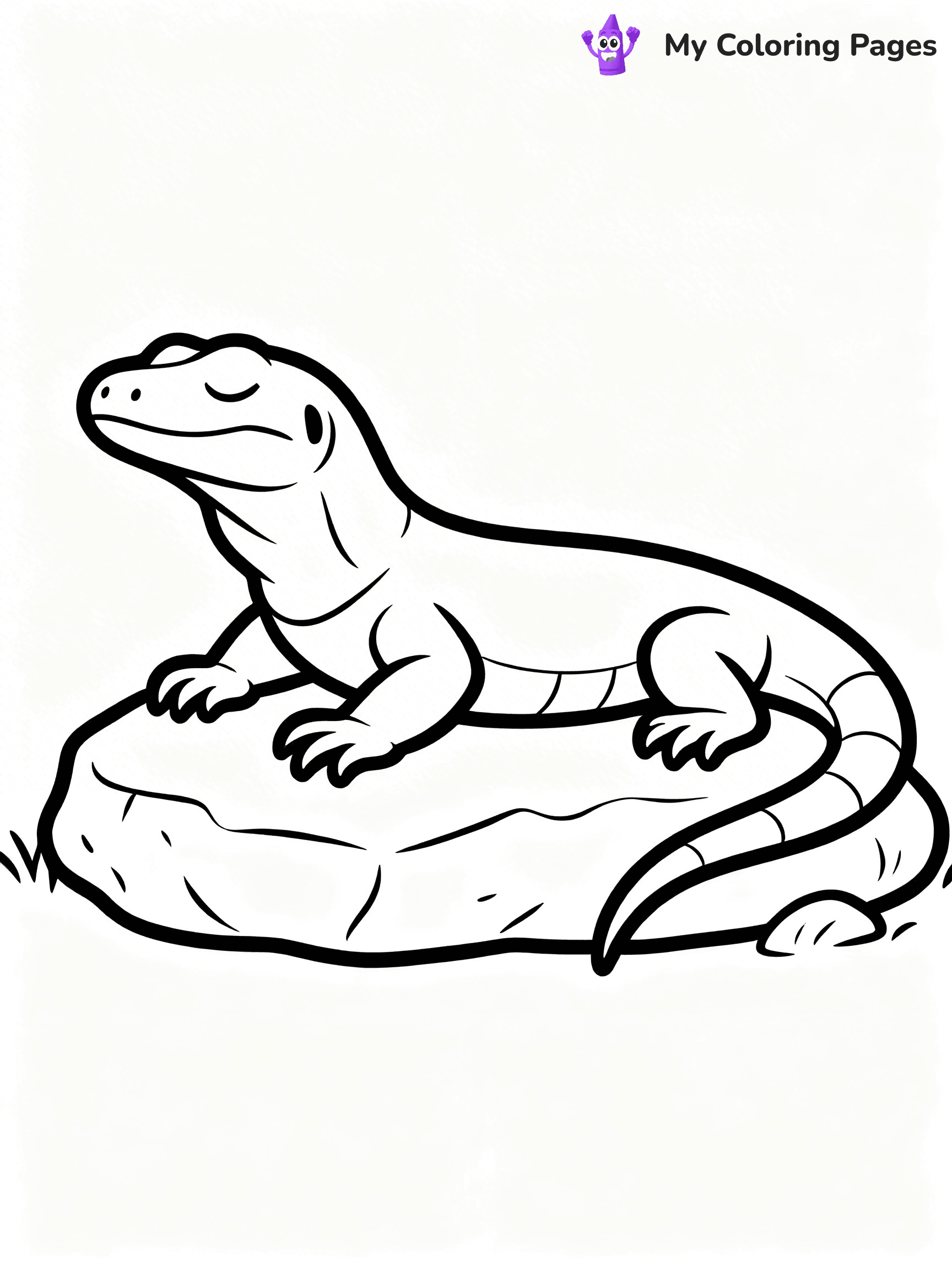 Komodo Dragon Coloring Pages - 85