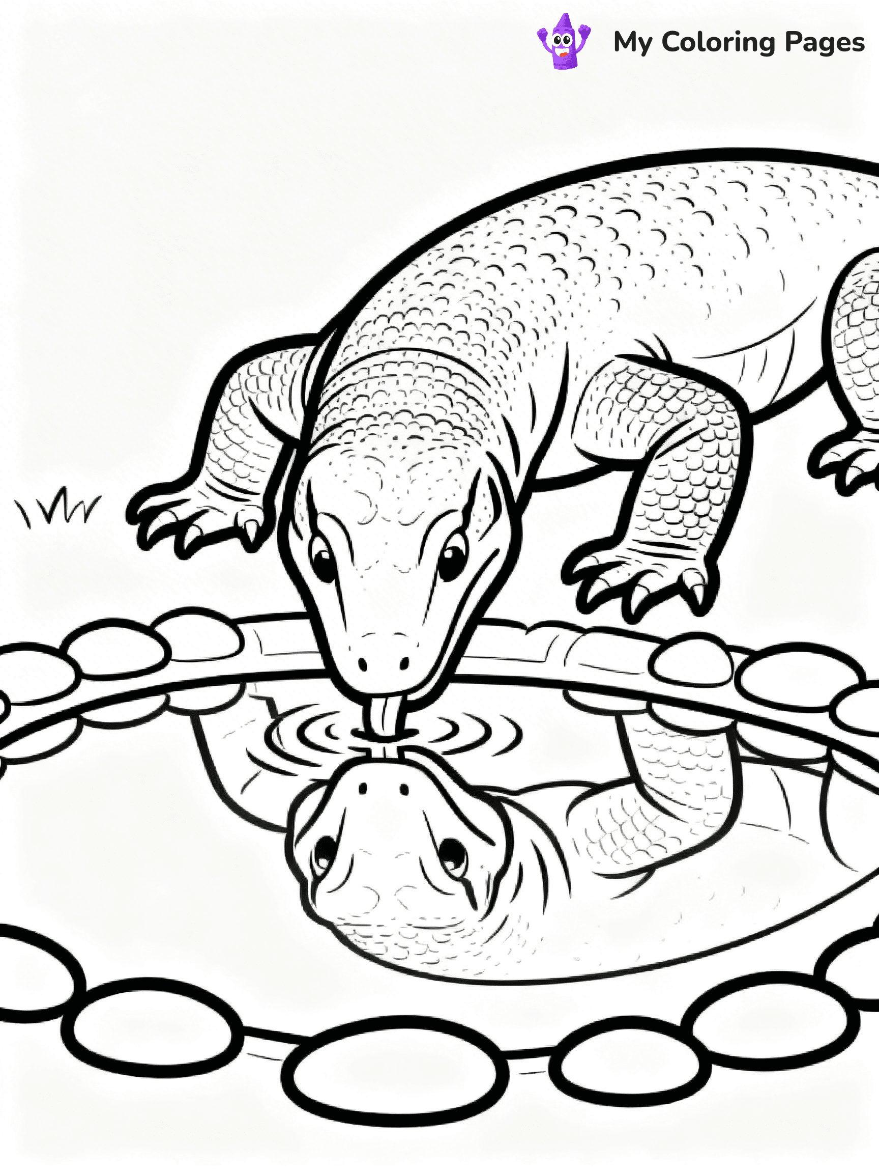 Komodo Dragon Coloring Pages - 79