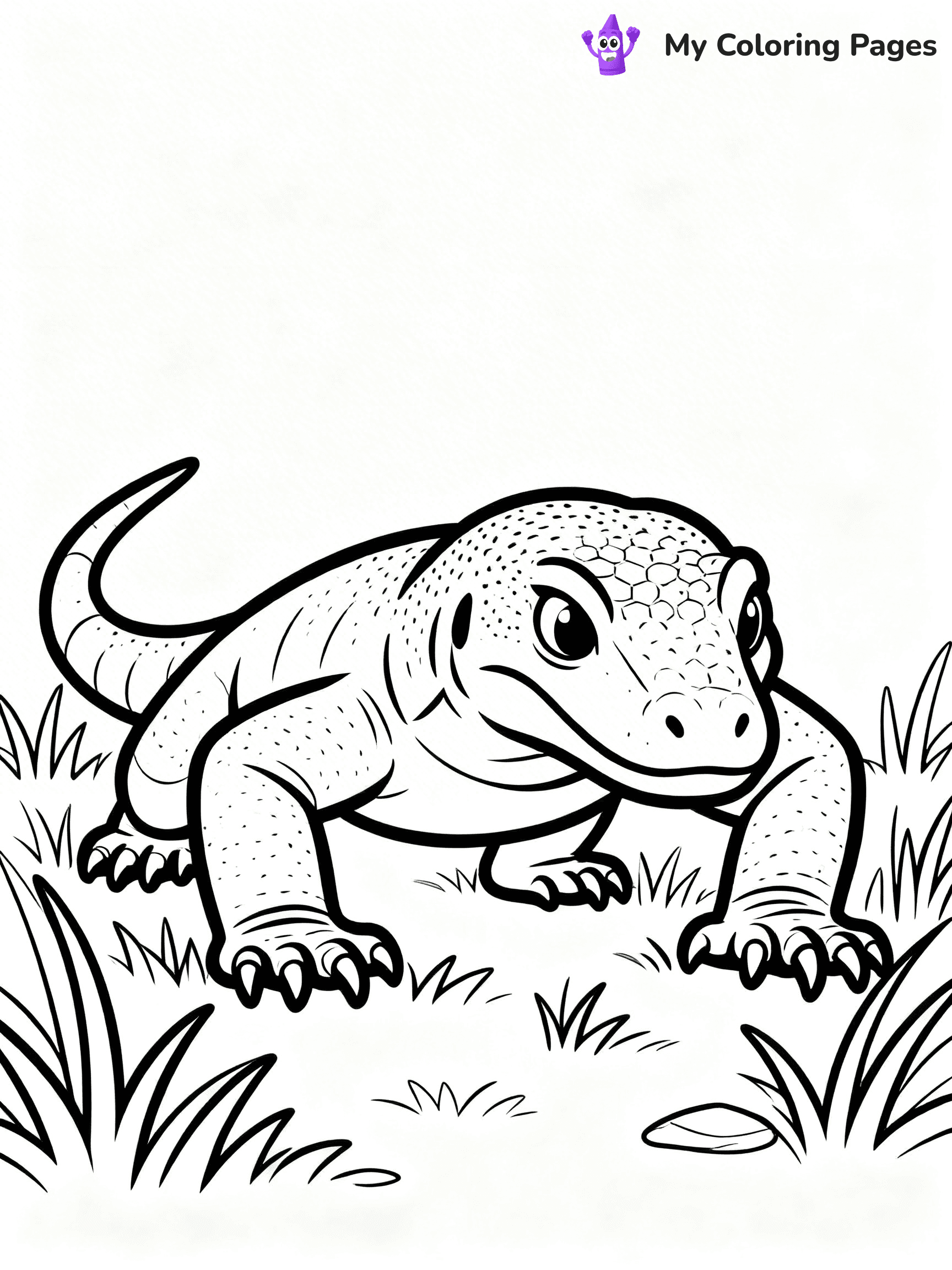 Komodo Dragon Coloring Pages - 78