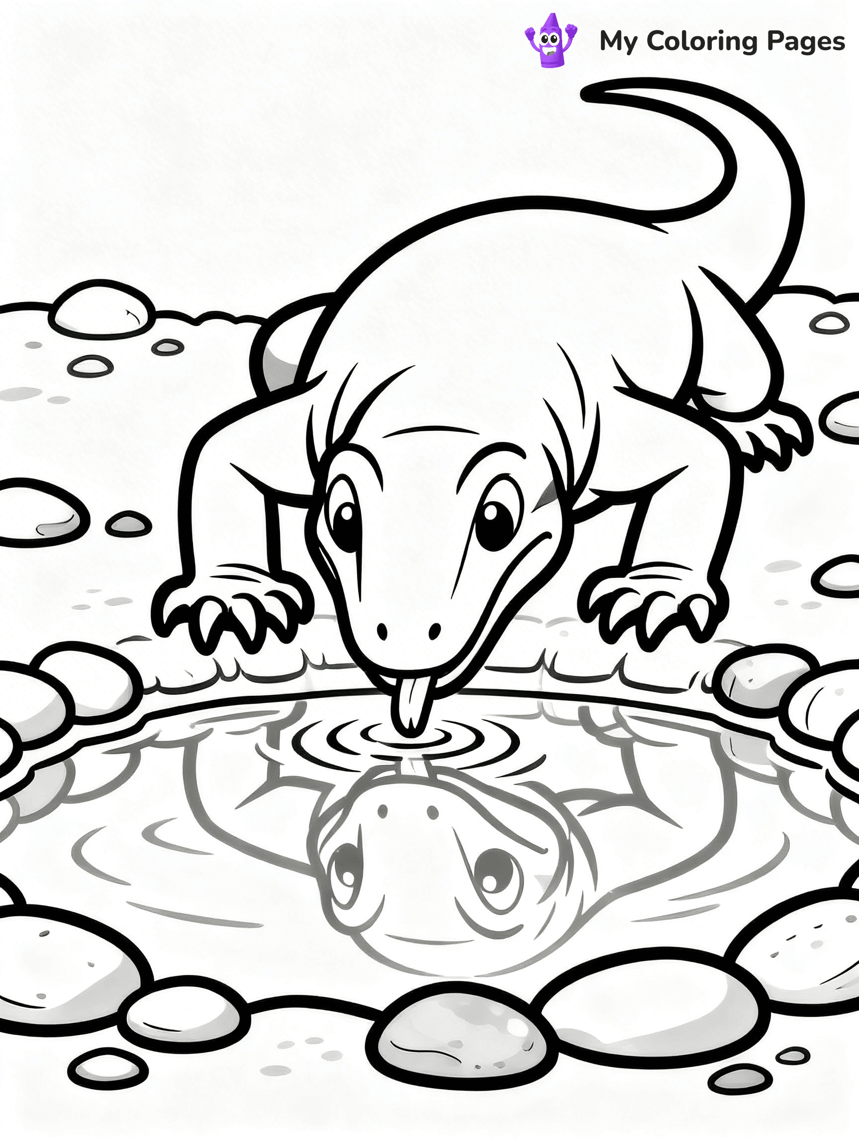 Komodo Dragon Coloring Pages - 73