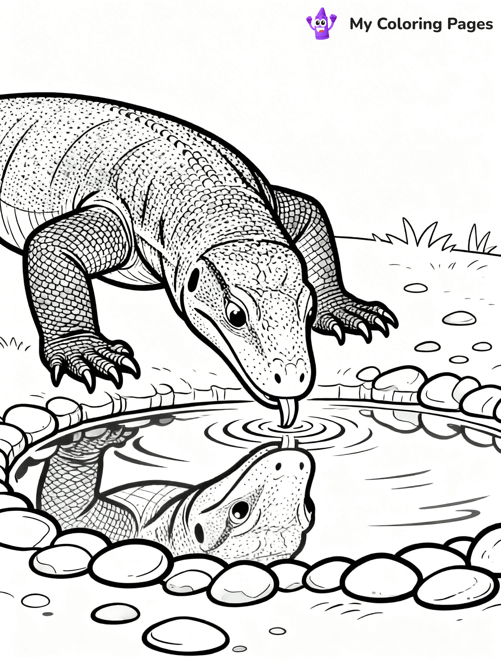 Komodo Dragon Coloring Pages - 71