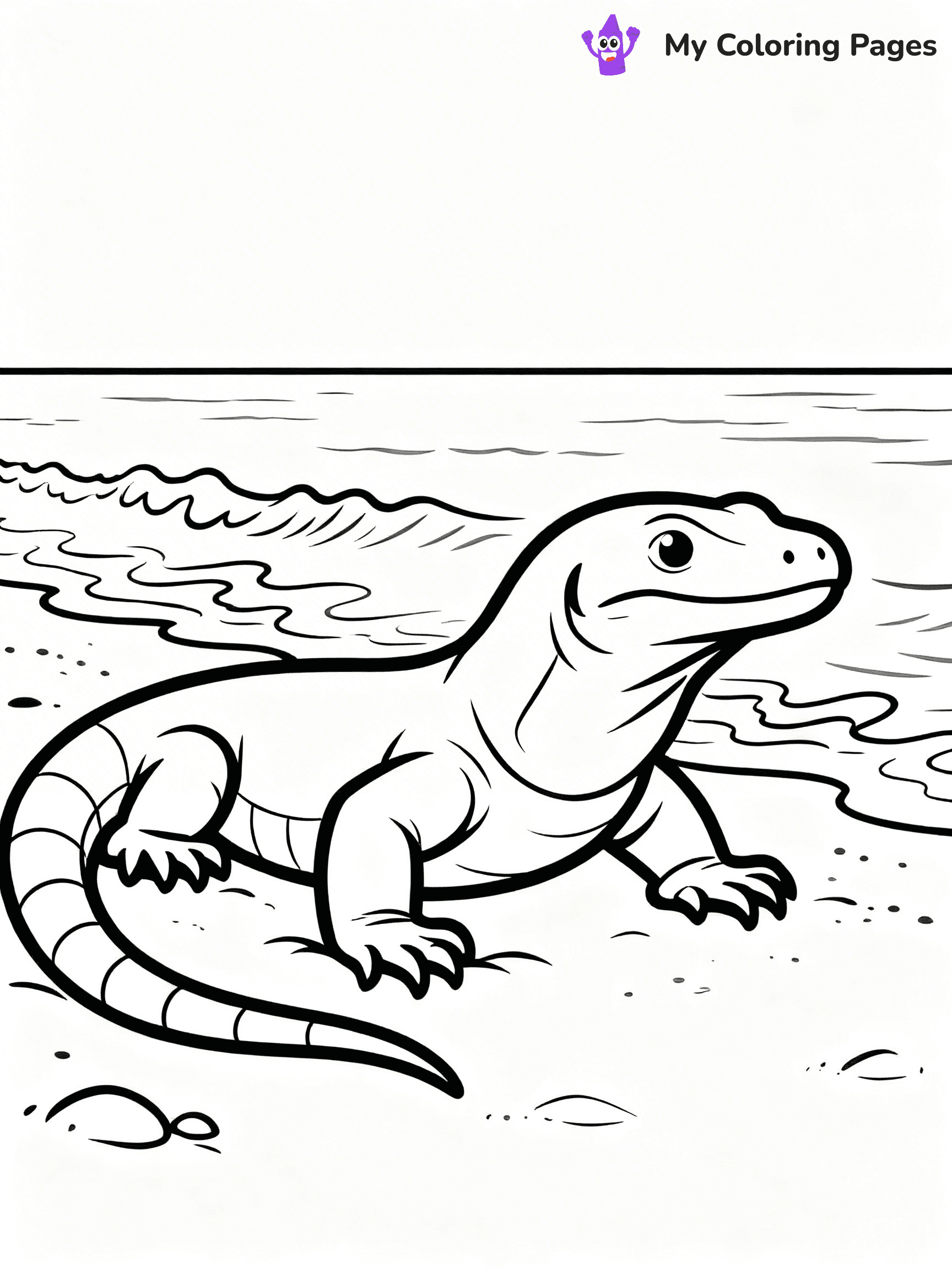 Komodo Dragon Coloring Pages - 70