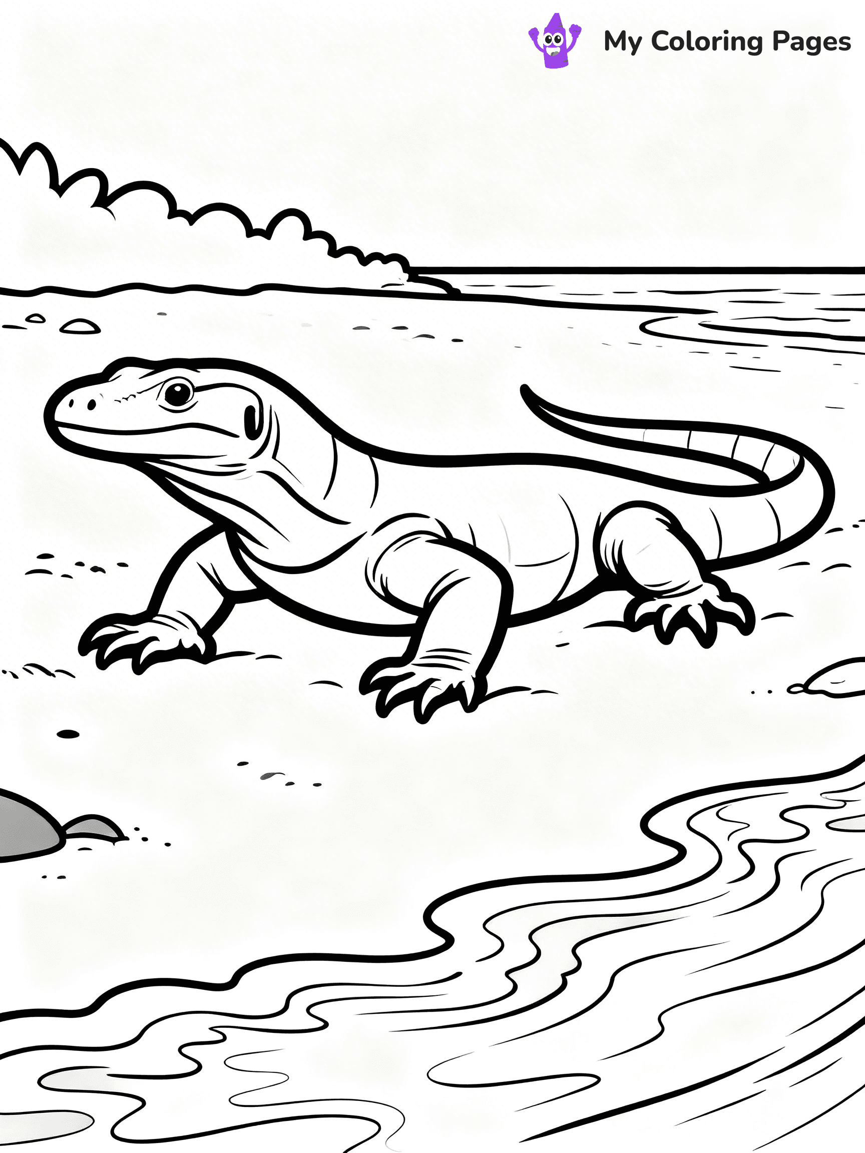 Komodo Dragon Coloring Pages - 69