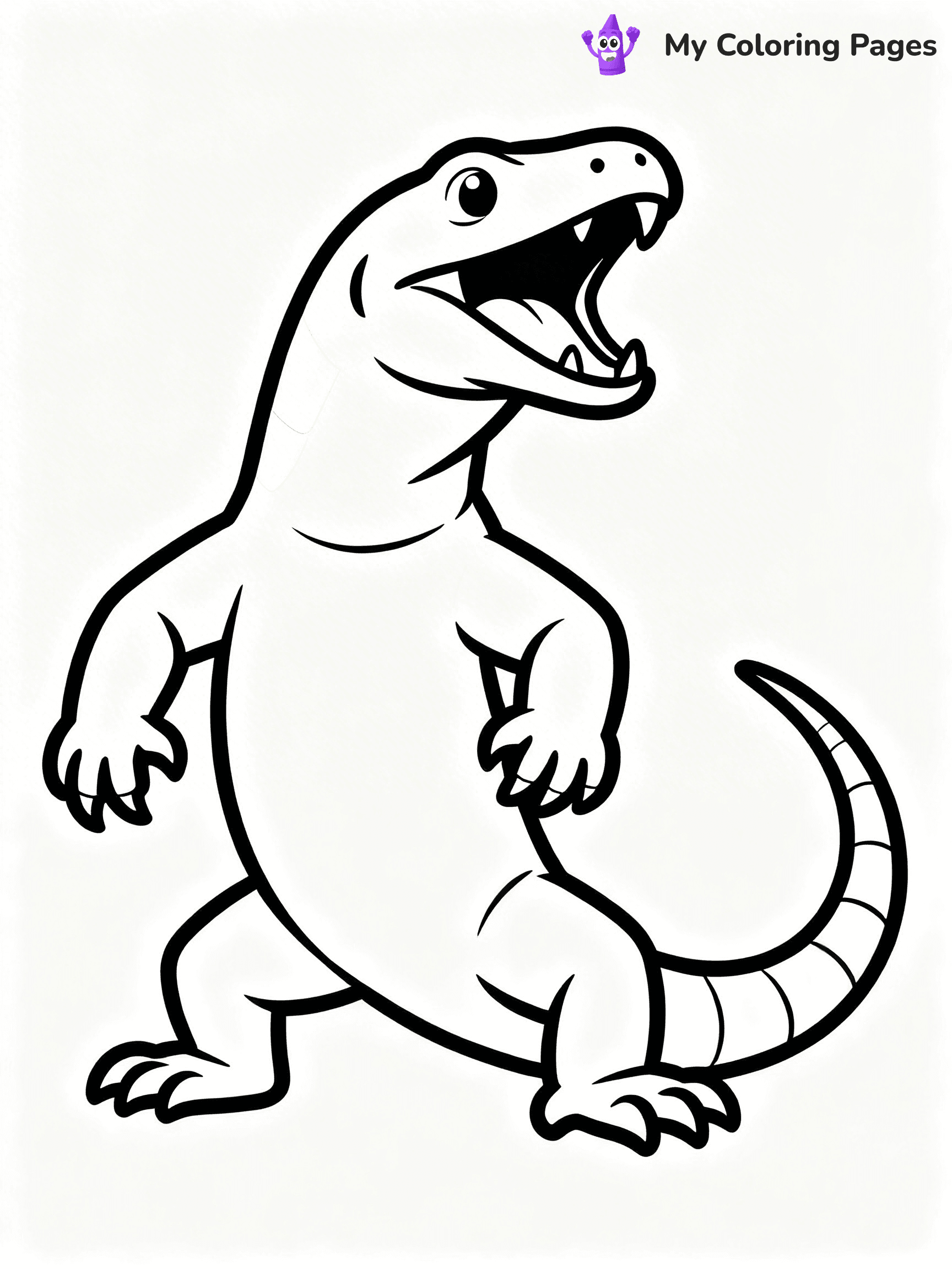 Komodo Dragon Coloring Pages - 60