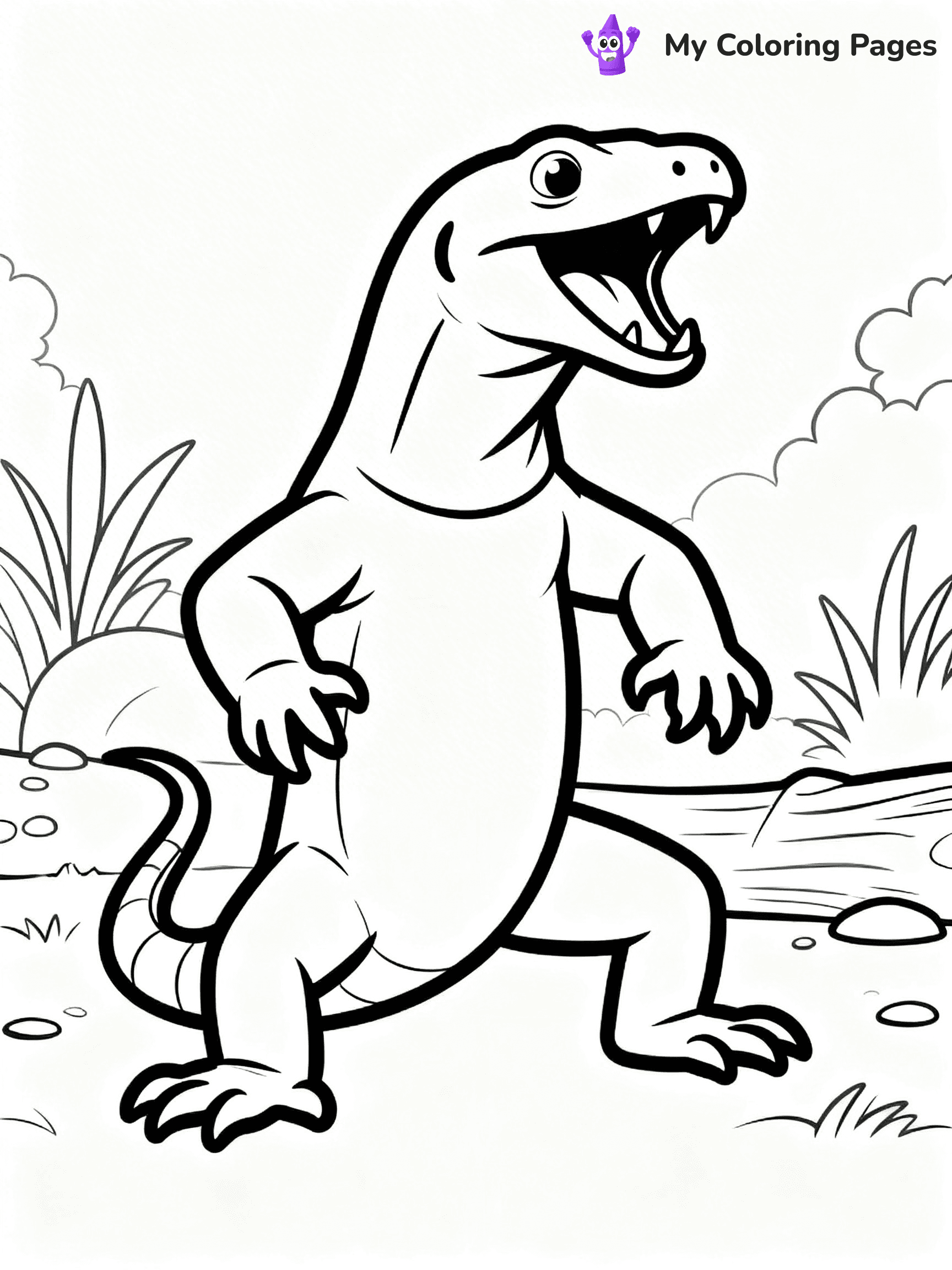 Komodo Dragon Coloring Pages - 58