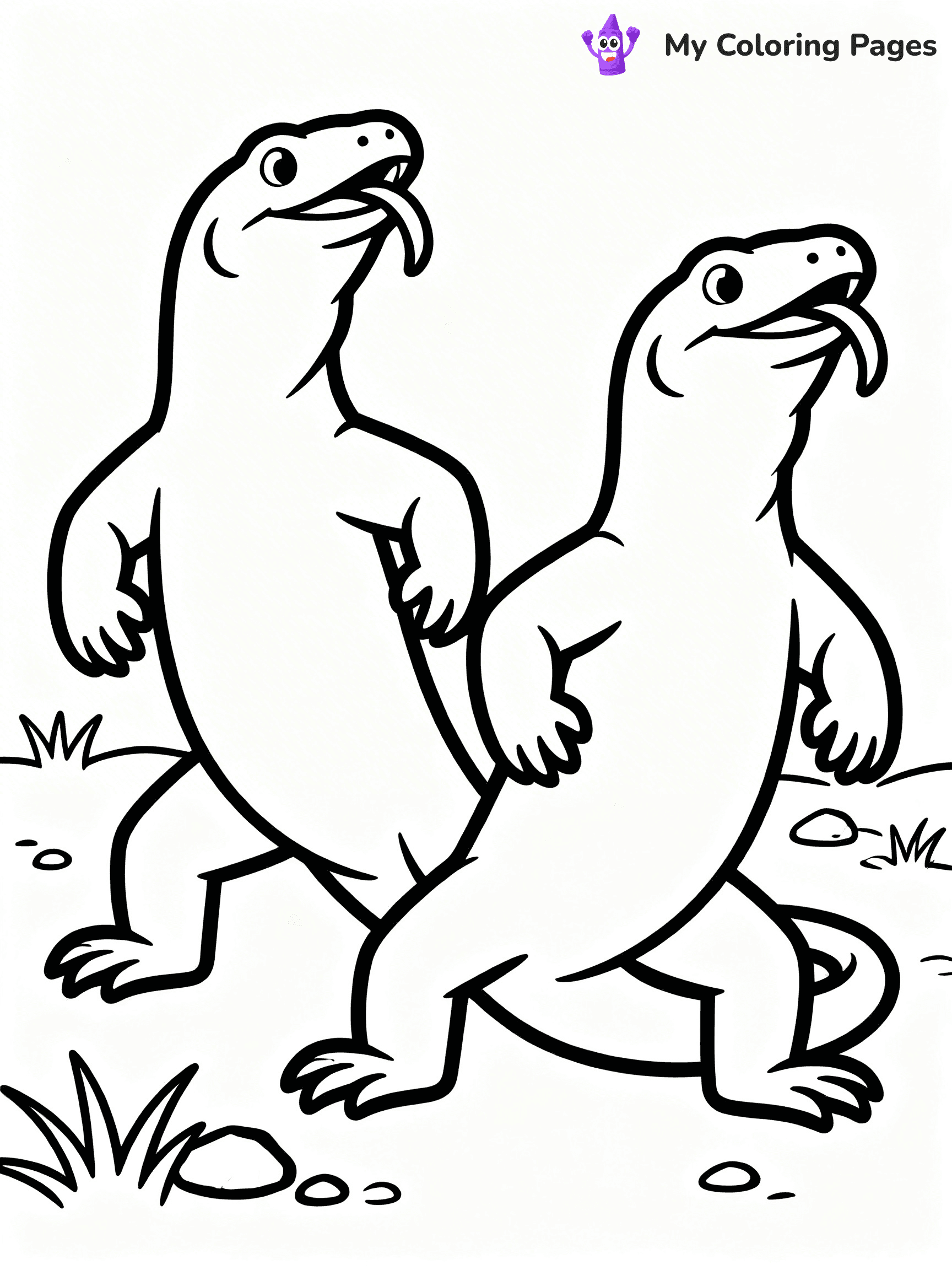 Komodo Dragon Coloring Pages - 55