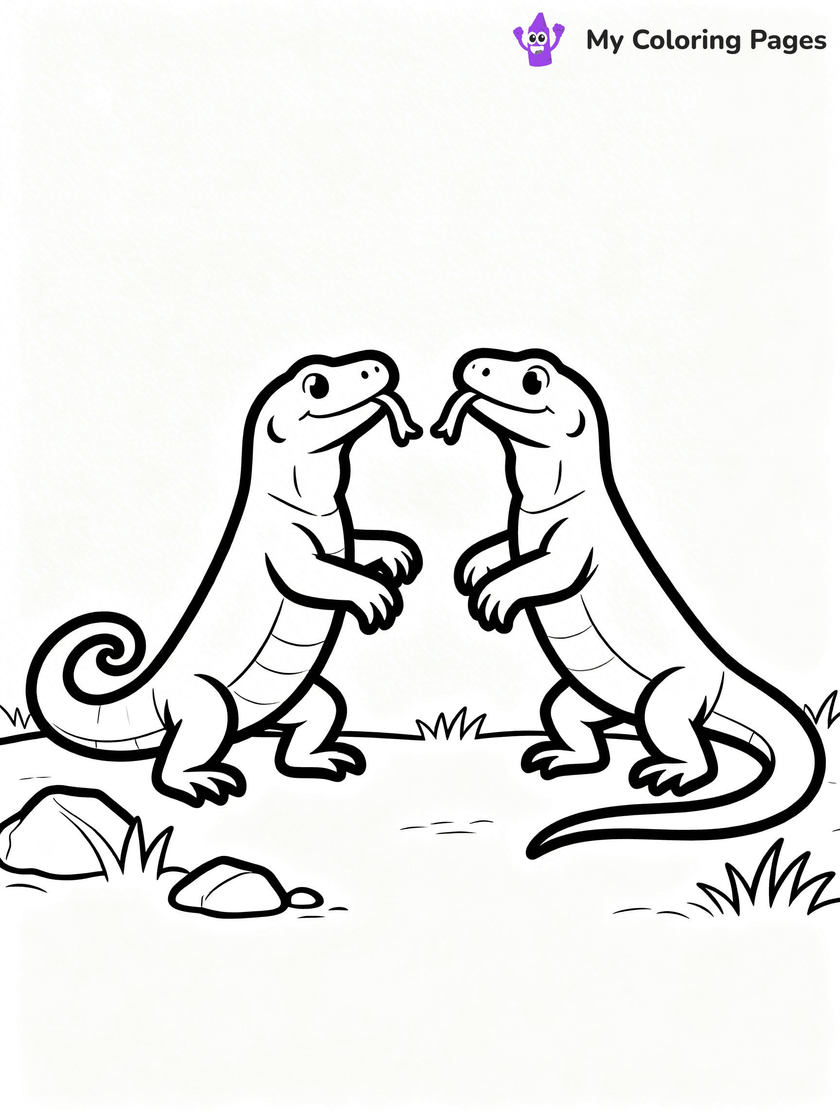 Komodo Dragon Coloring Pages - 53
