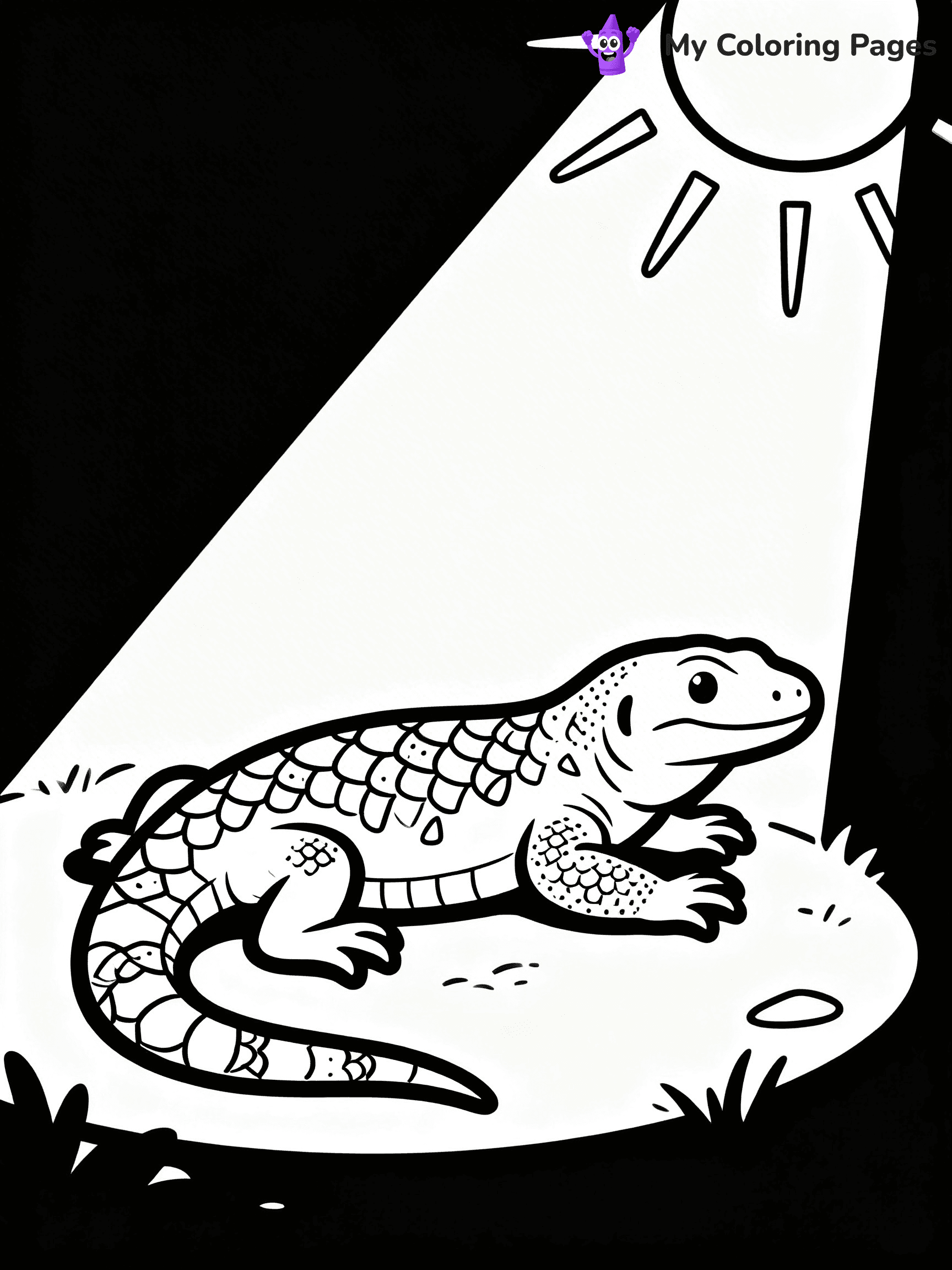 Komodo Dragon Coloring Pages - 40