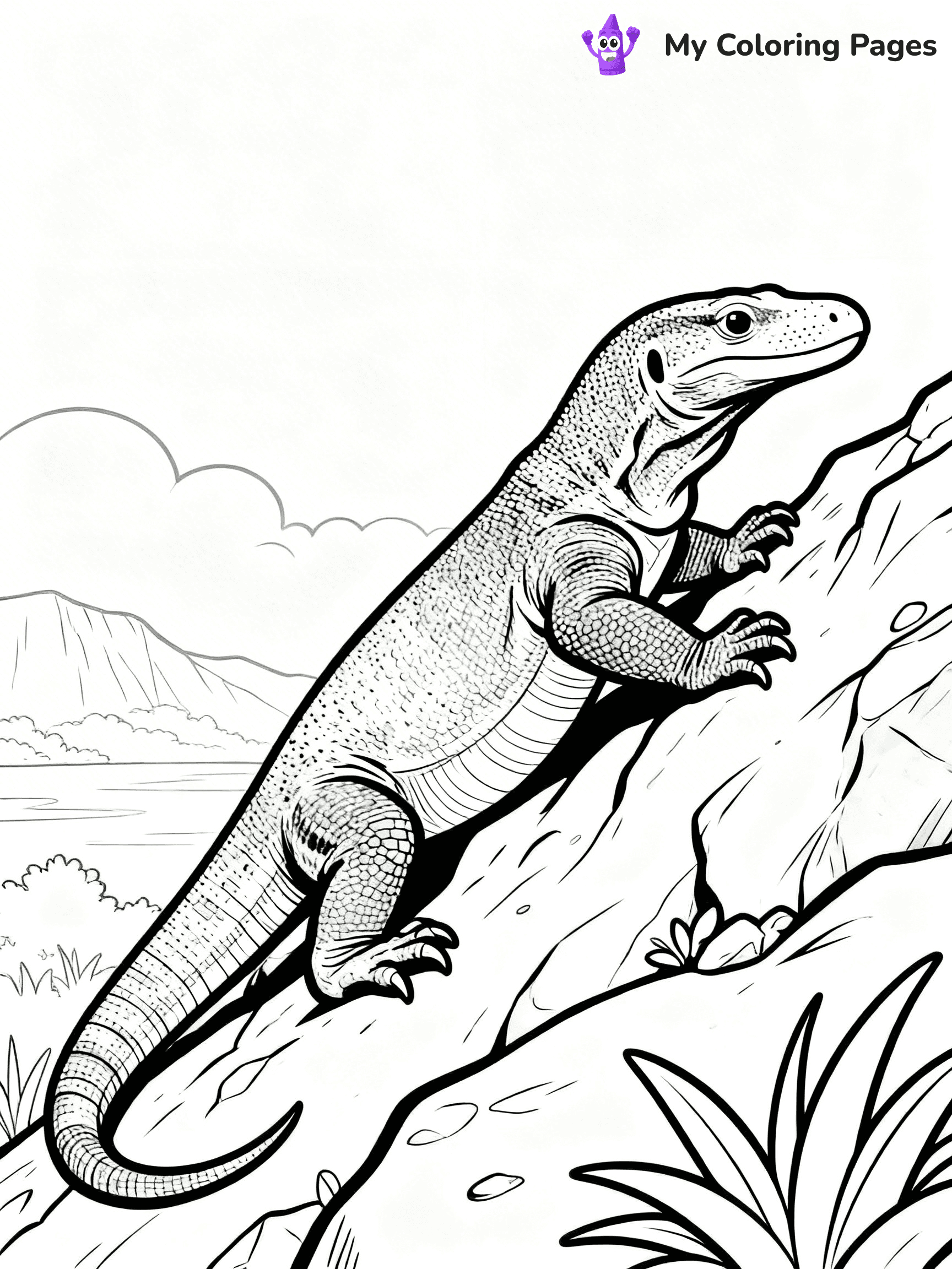 Komodo Dragon Coloring Pages - 32