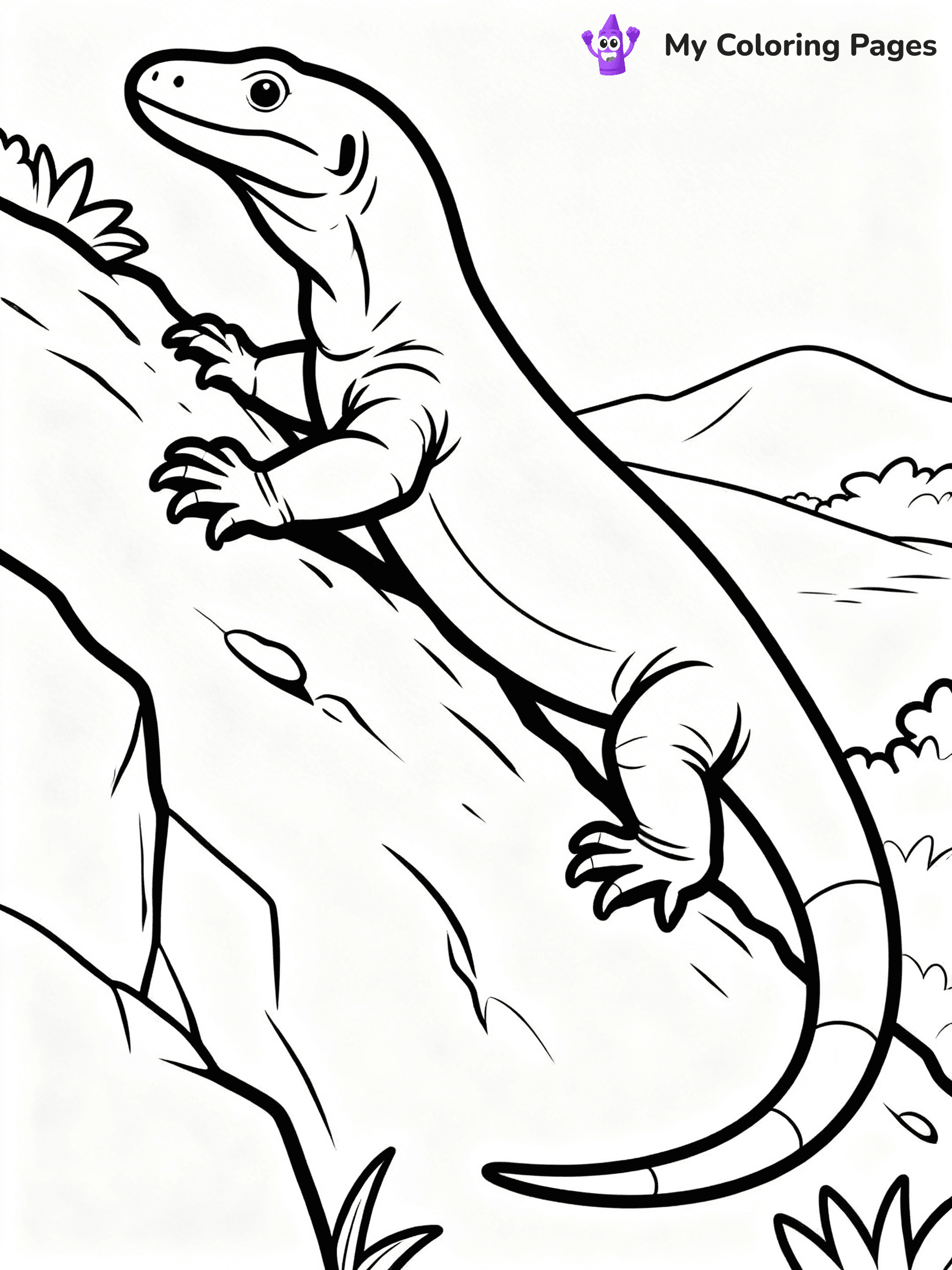 Komodo Dragon Coloring Pages - 31