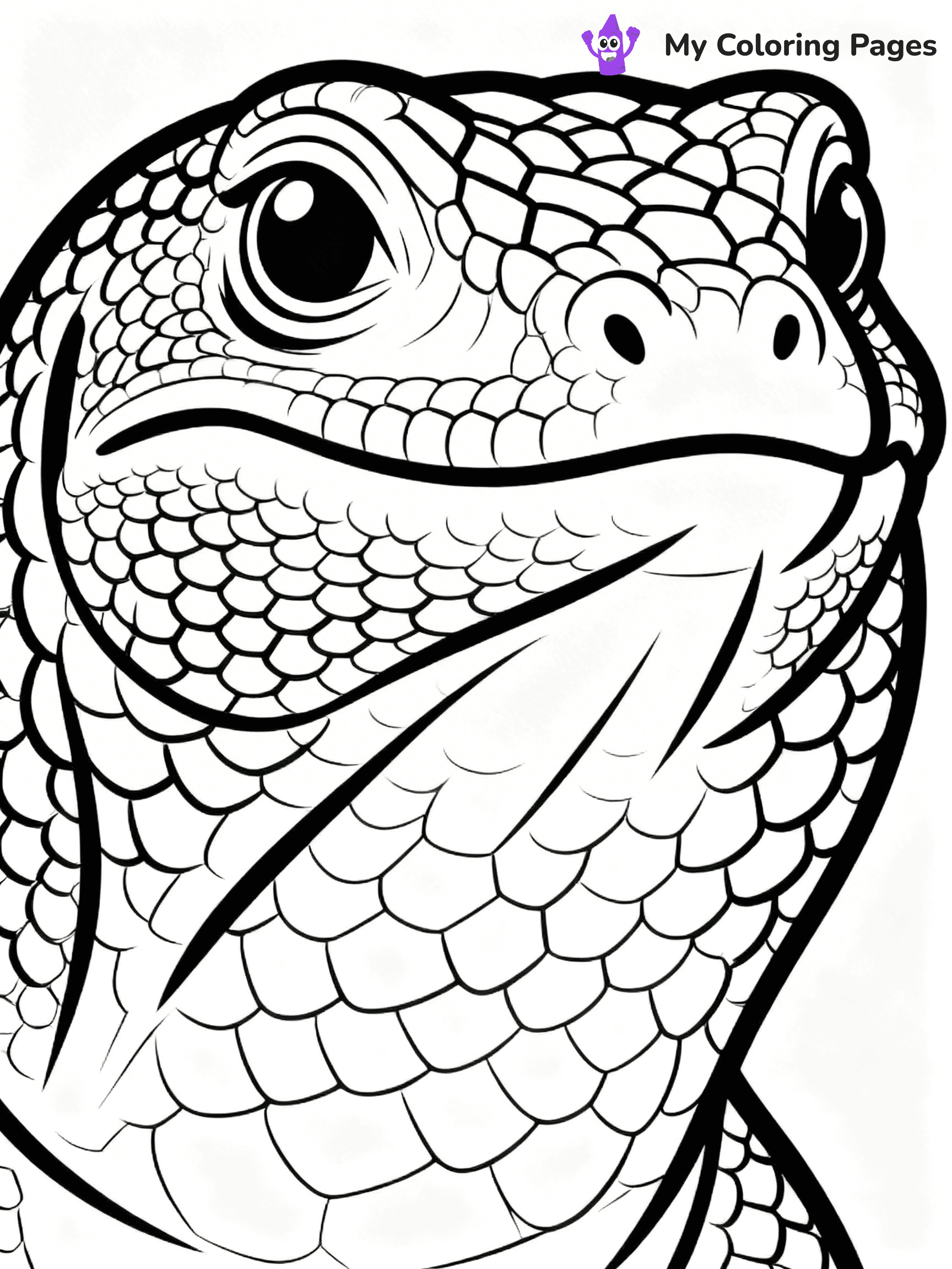 Komodo Dragon Coloring Pages - 28